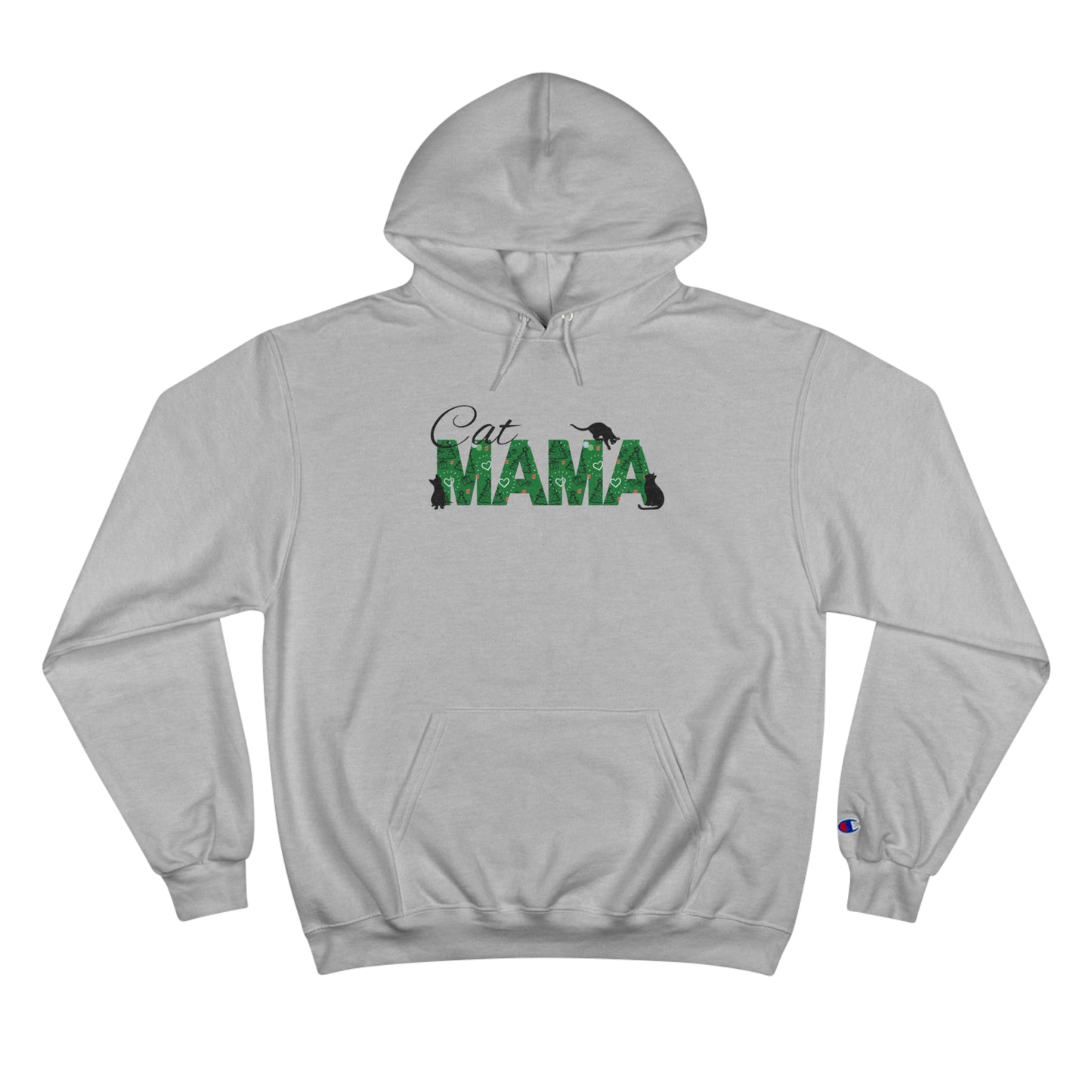 Christmas Cat Mama Champion Hoodie