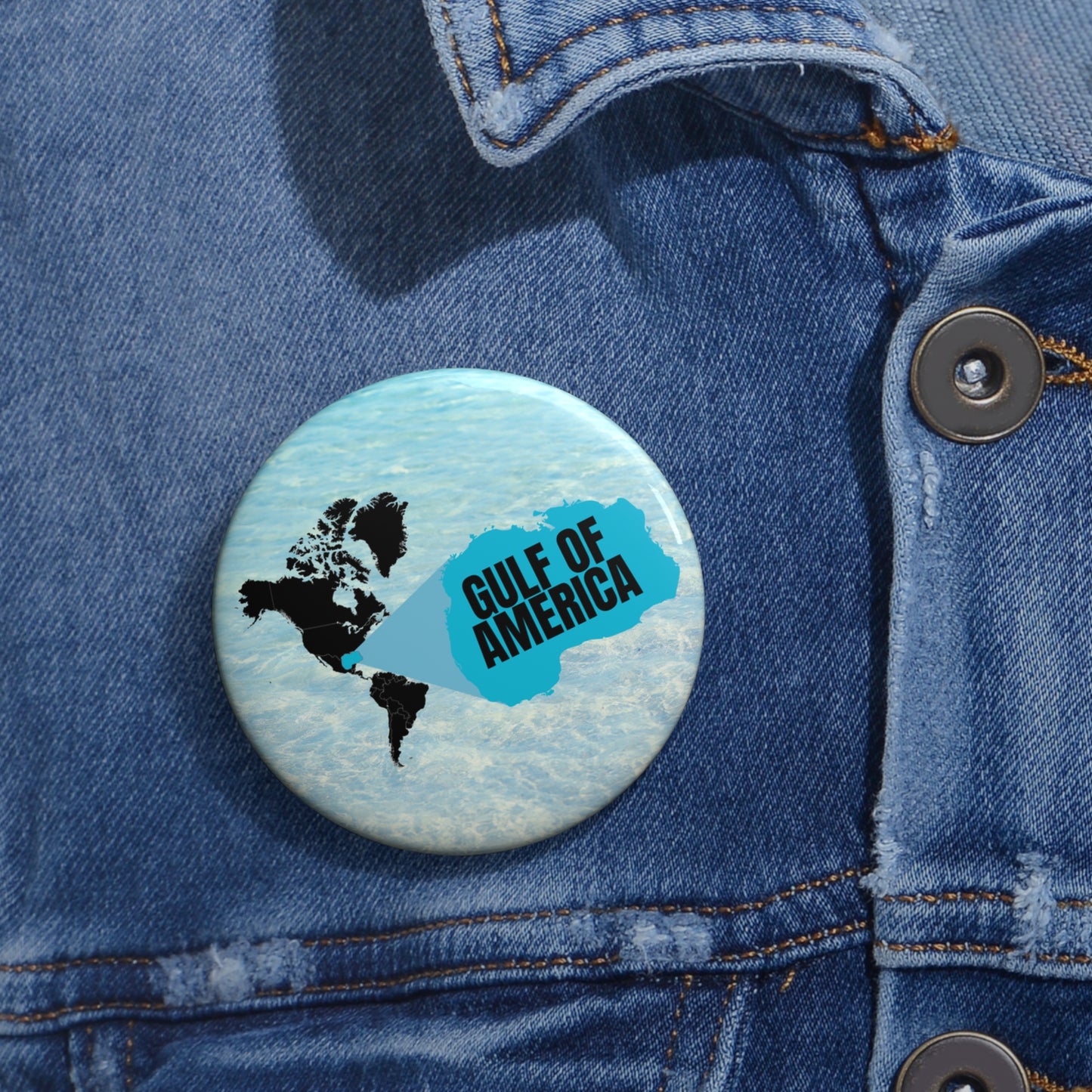 Gulf of America Pin Button