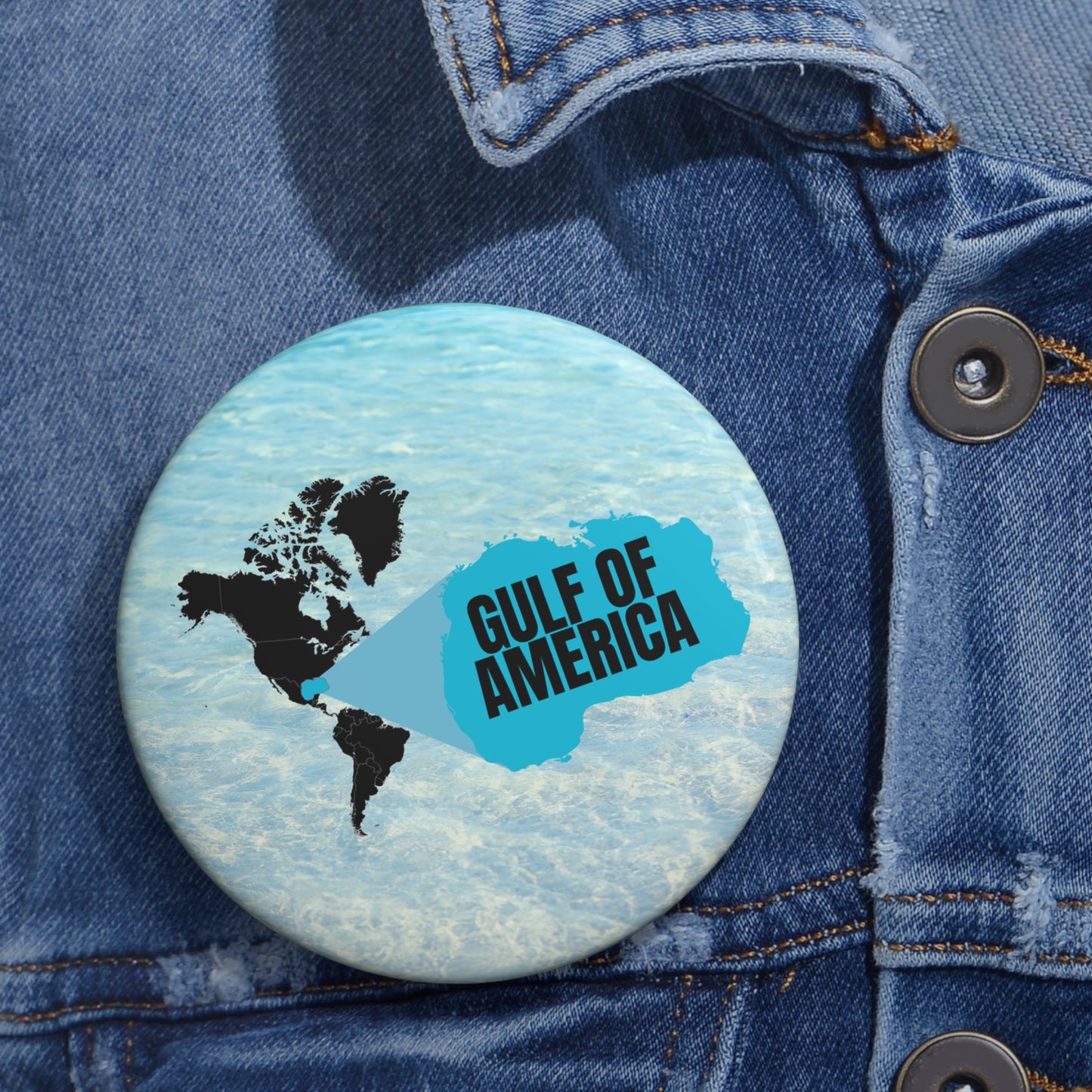 Gulf of America Pin Button