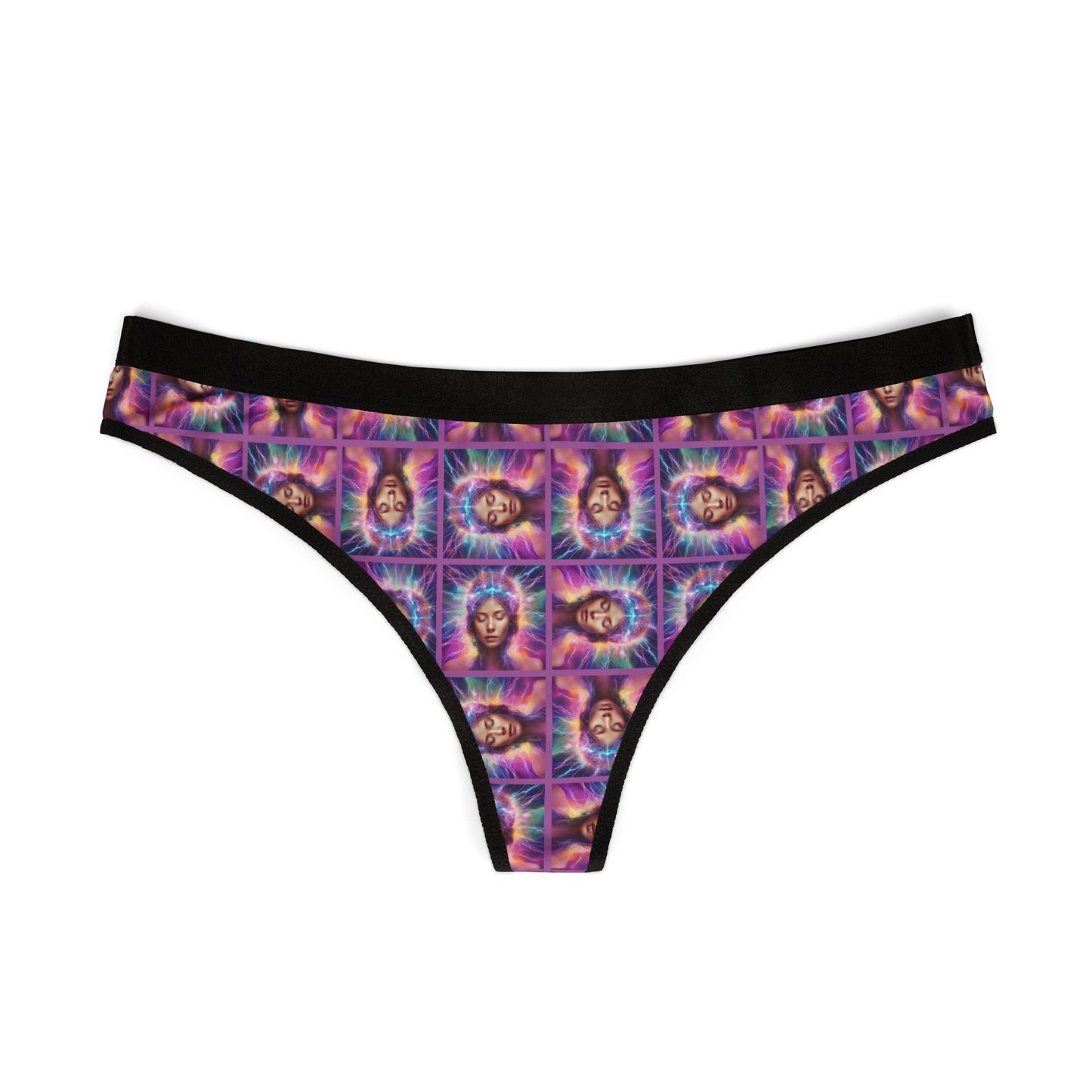 Colorful Brain Epilepsy Awareness Women's Thongs