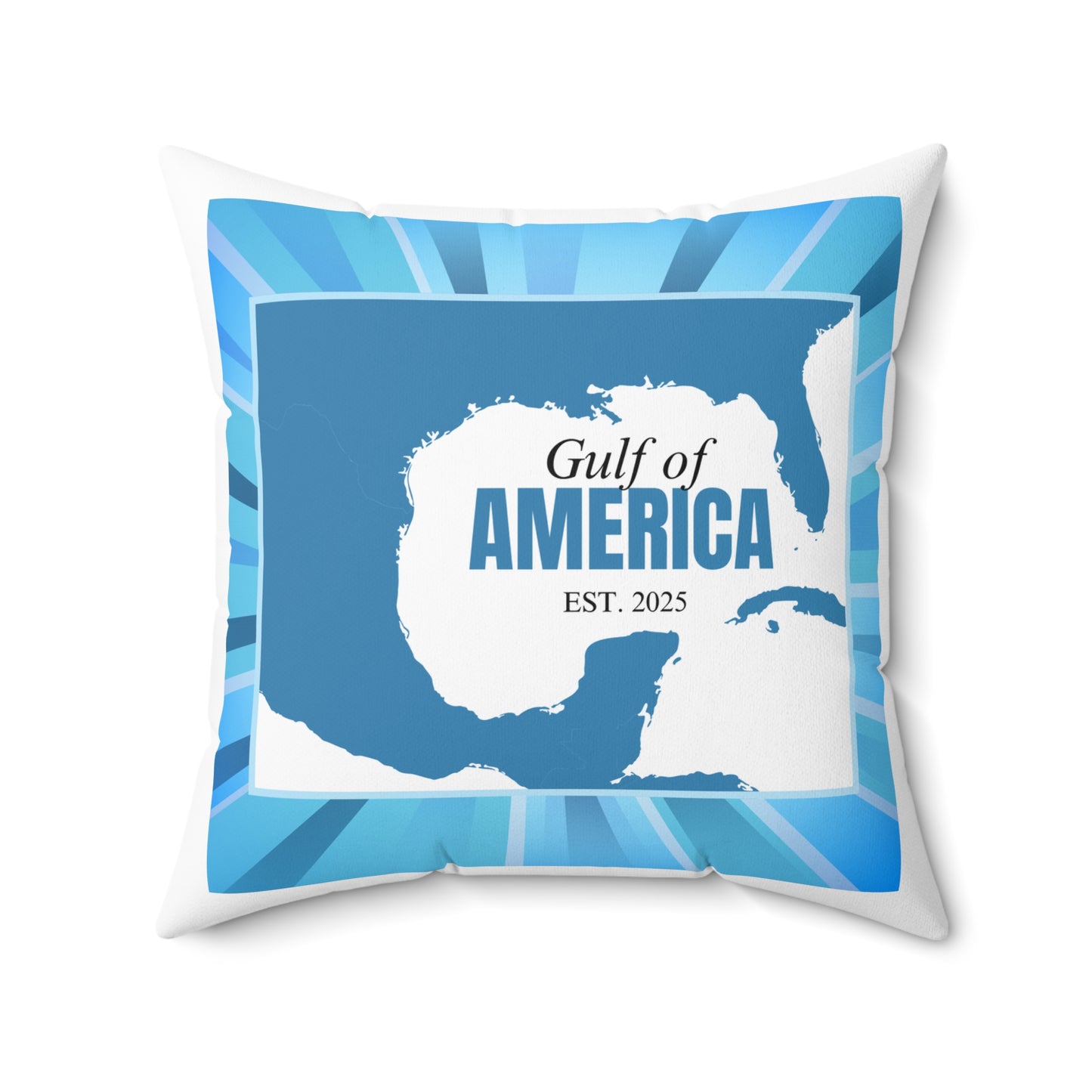 Gulf of America Map Decorative Pillow