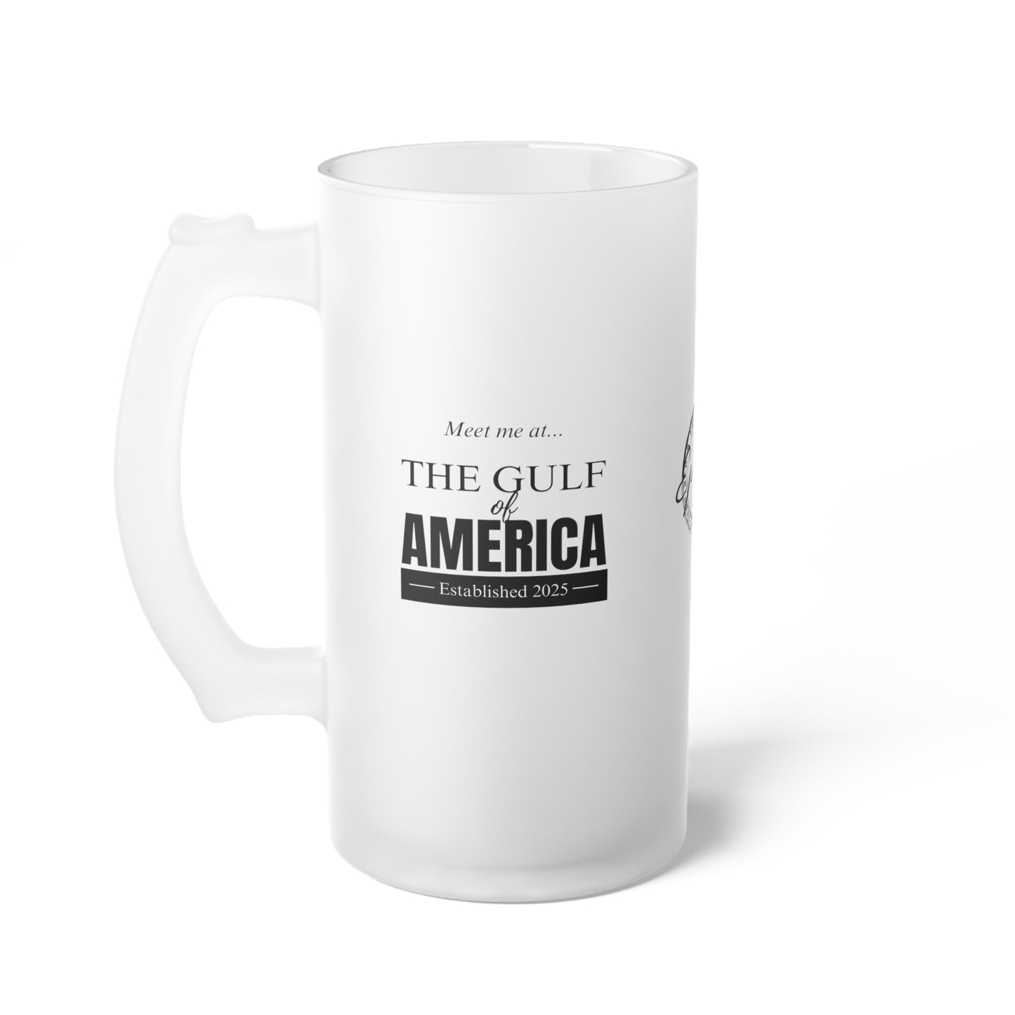 Meet Me at the Gulf of America Frosted Beer Mug