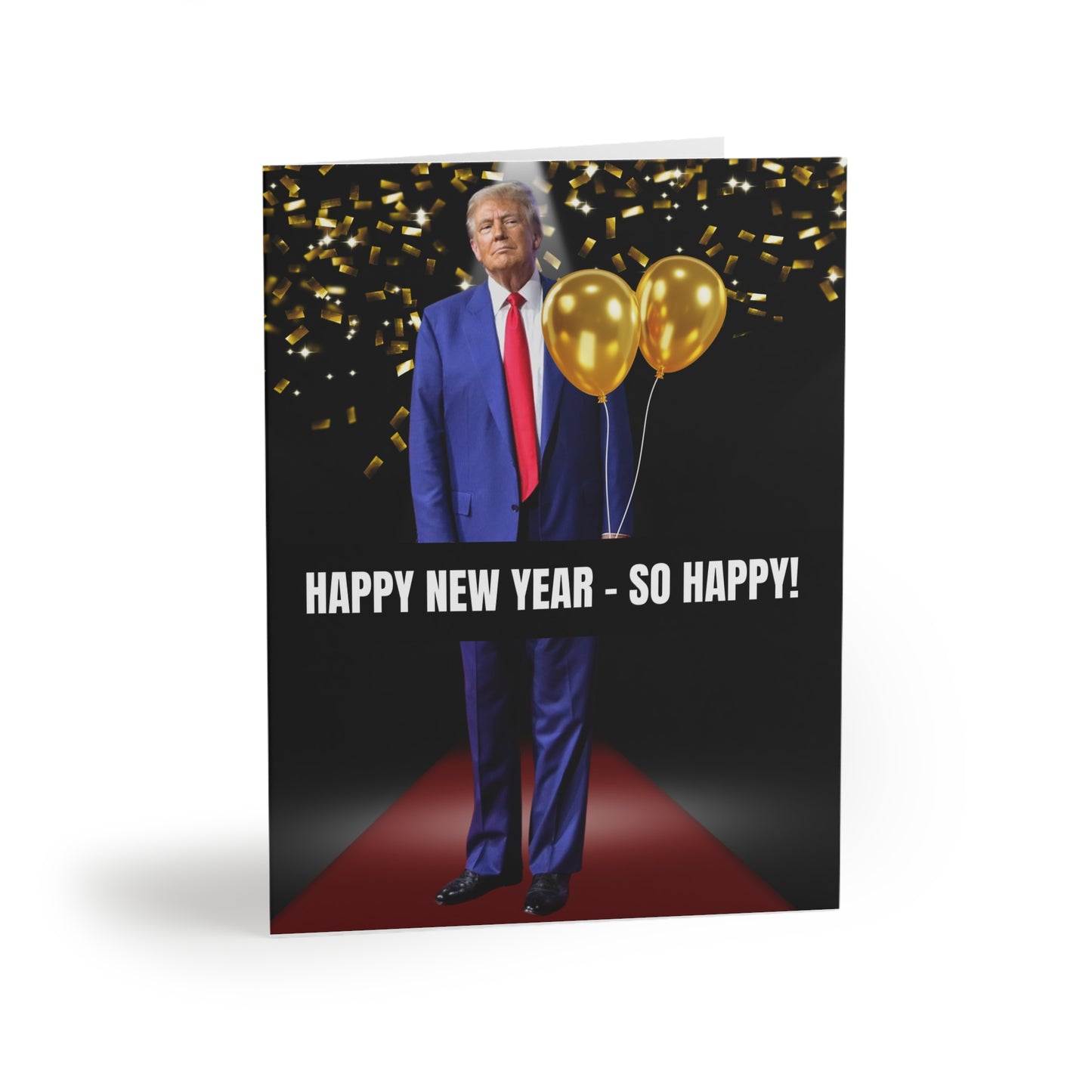 Donald Trump Happy New Year Greeting Cards (8, 16, and 24 pcs)