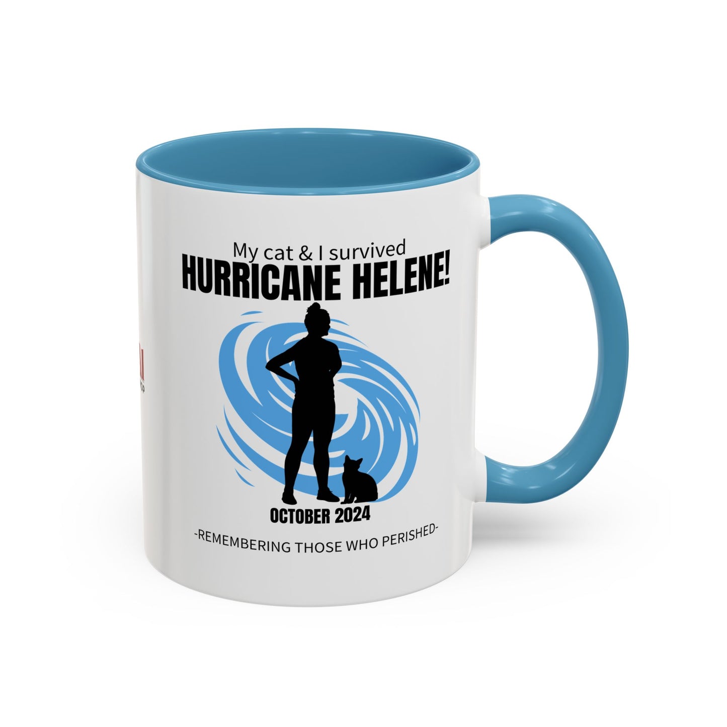 Hurricane Helene Survivor Accent Coffee Mug (11, 15oz)