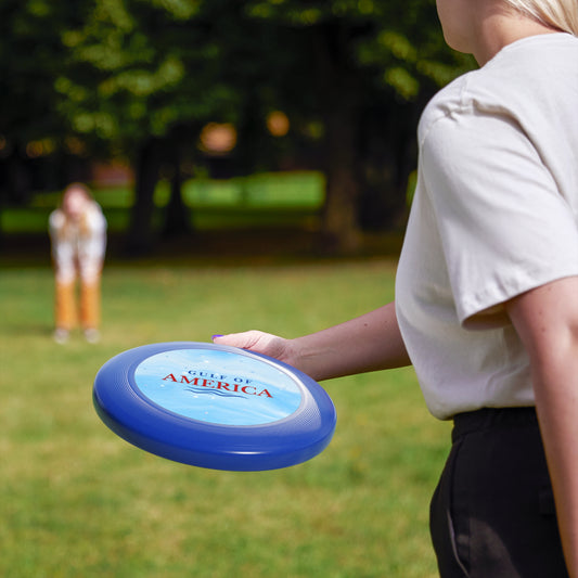 Gulf of America Blue Stars Frisbee - Outdoor Fun for Summer Activities