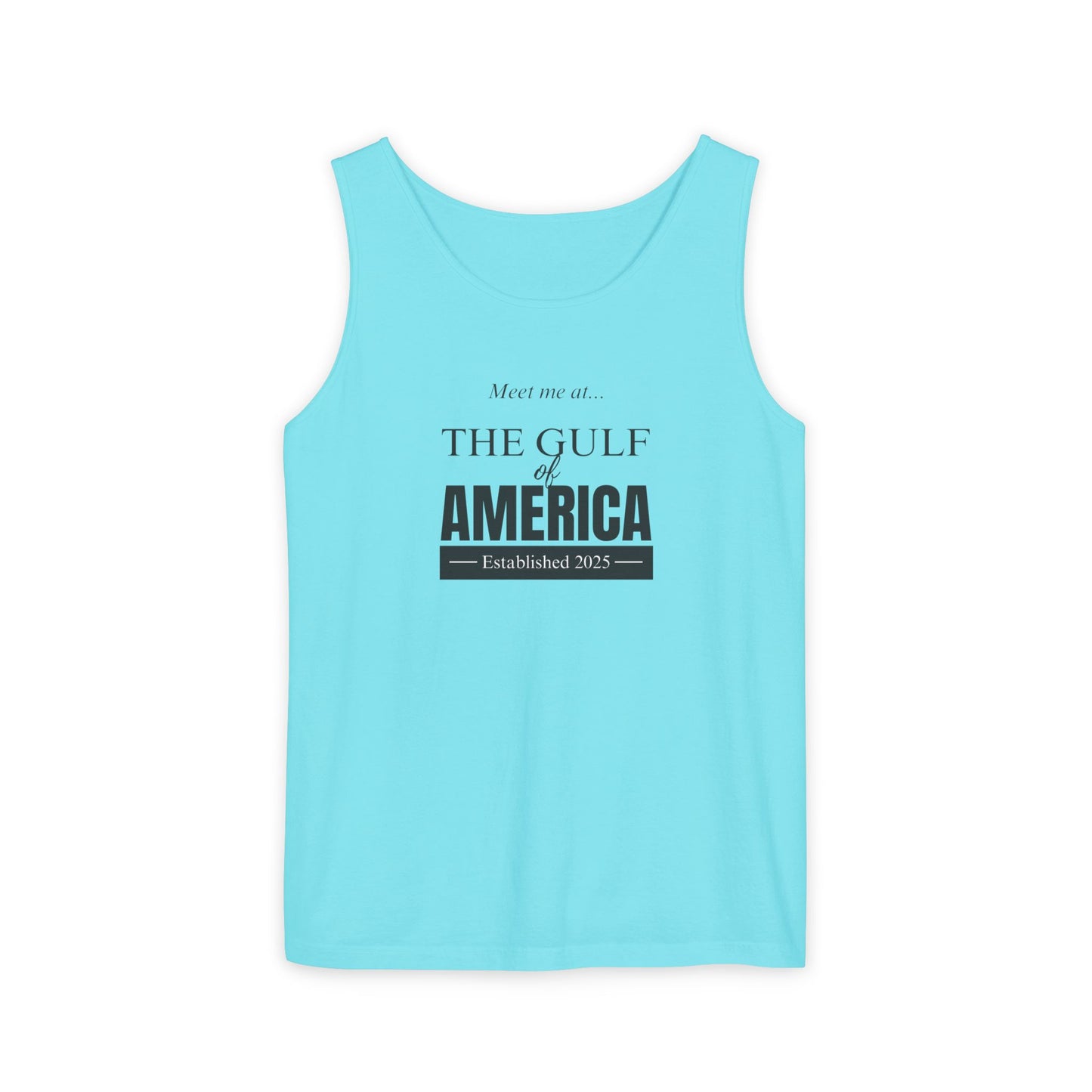 Gulf of America Unisex Garment-Dyed Tank Top - Relaxed Summer Vibes