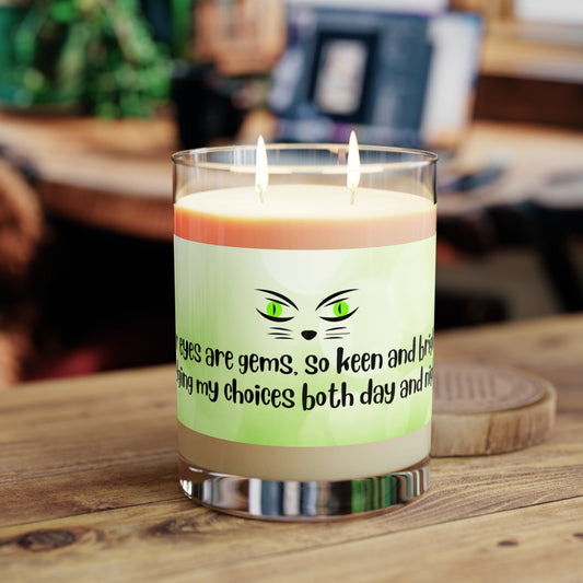 Judging Eyes Scented Candle - Full Glass, 11oz