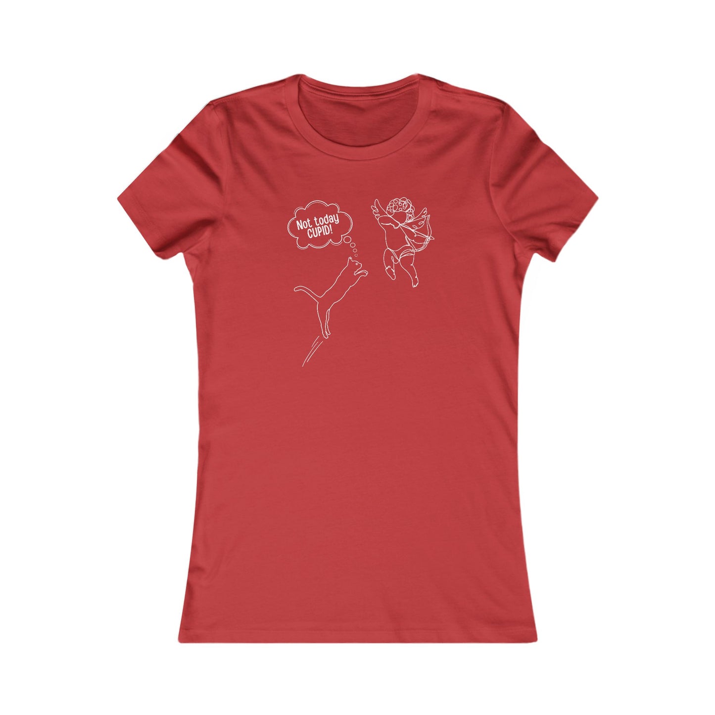 Not Today Cupid Valentines Day Women's Favorite Tee