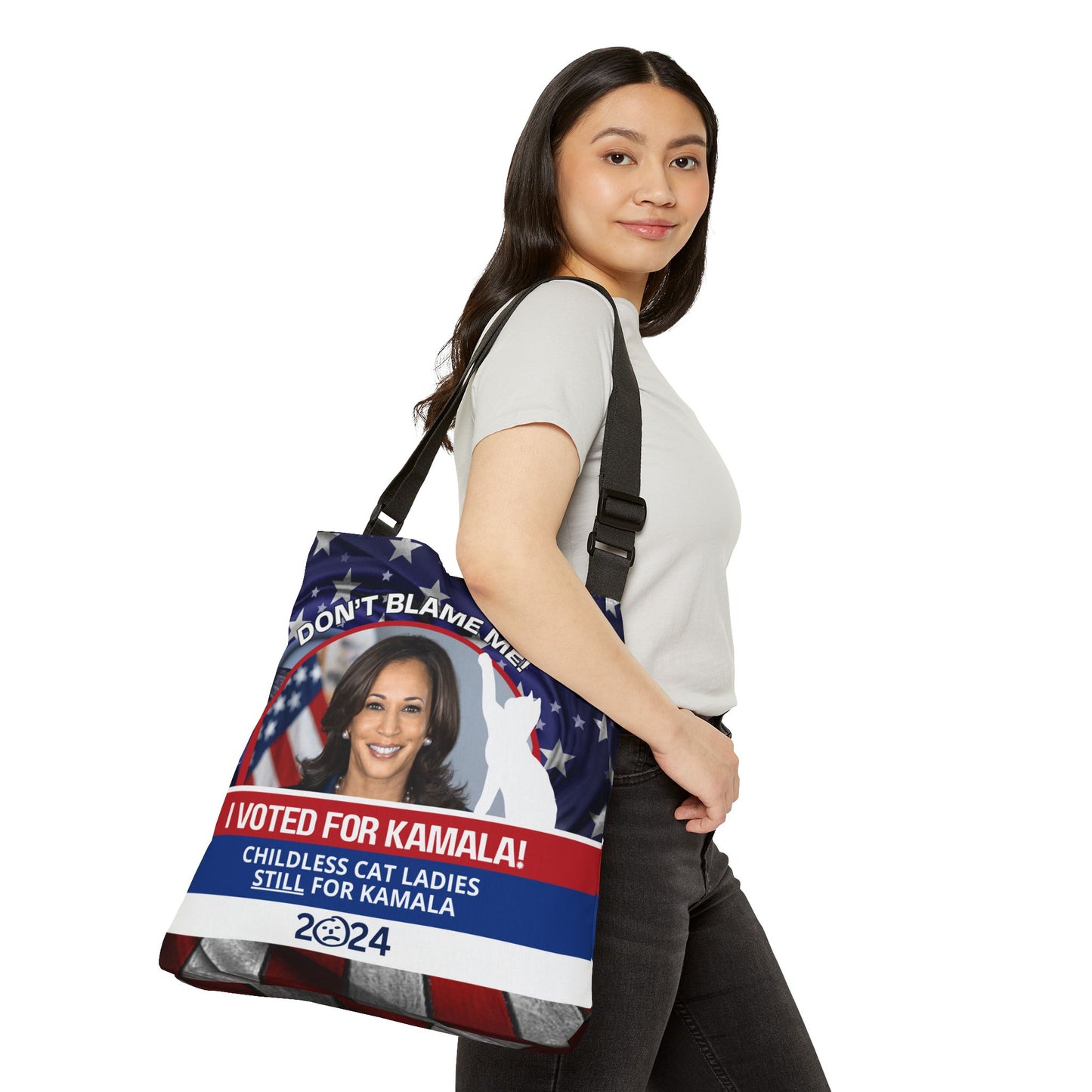 Don't Blame Me - Voted for Kamala Adjustable Tote Bag