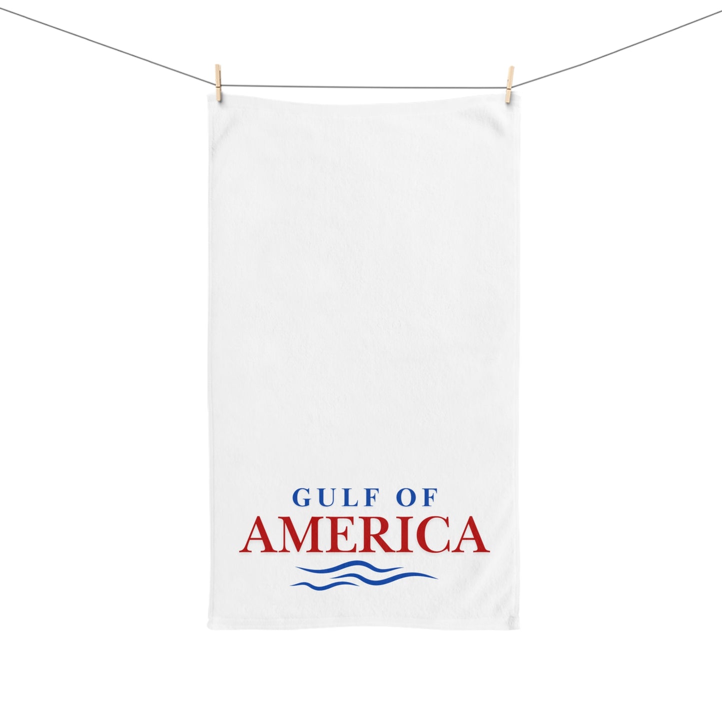 Gulf of America Hand Towel - Coastal Home Decor for Beach Lovers