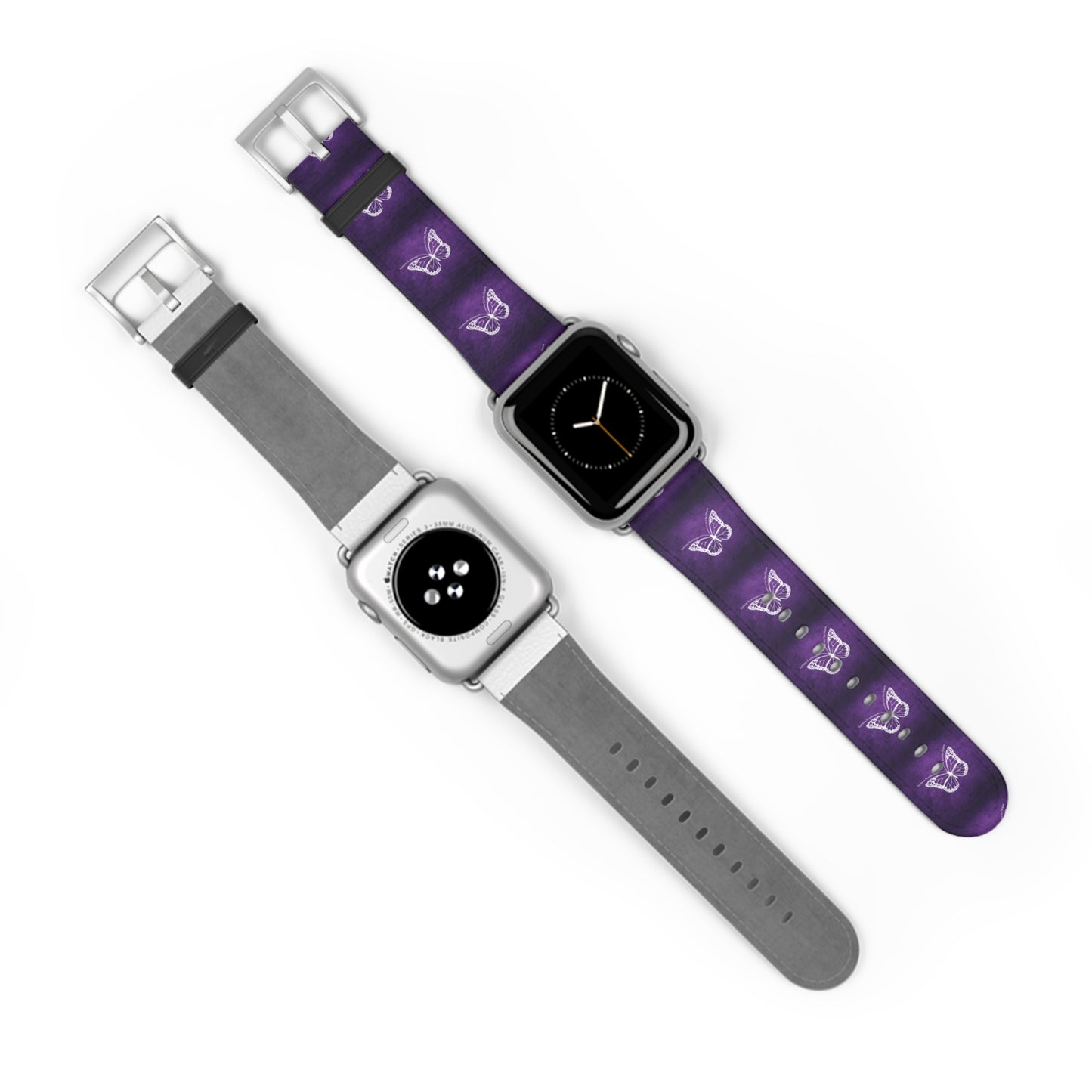 Purple Butterfly Epilepsy Awareness Watch Band