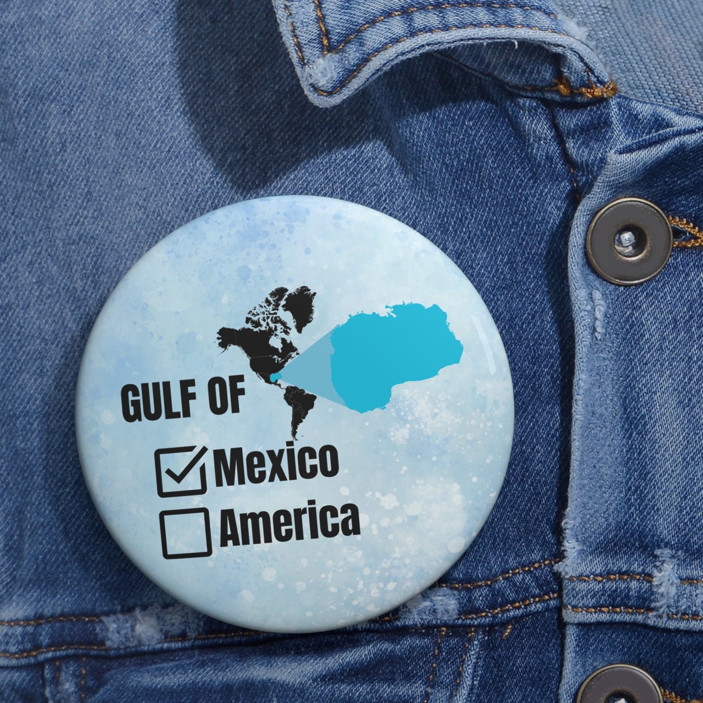 Gulf of Mexico Pin Button