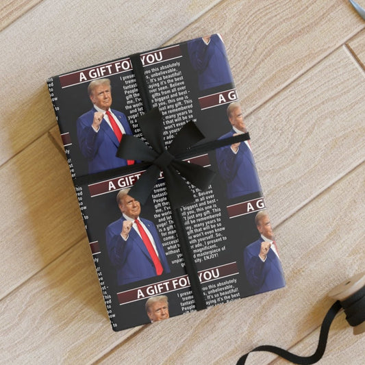 Trump All Occasion Gift Wrapping Paper Rolls, 1pc