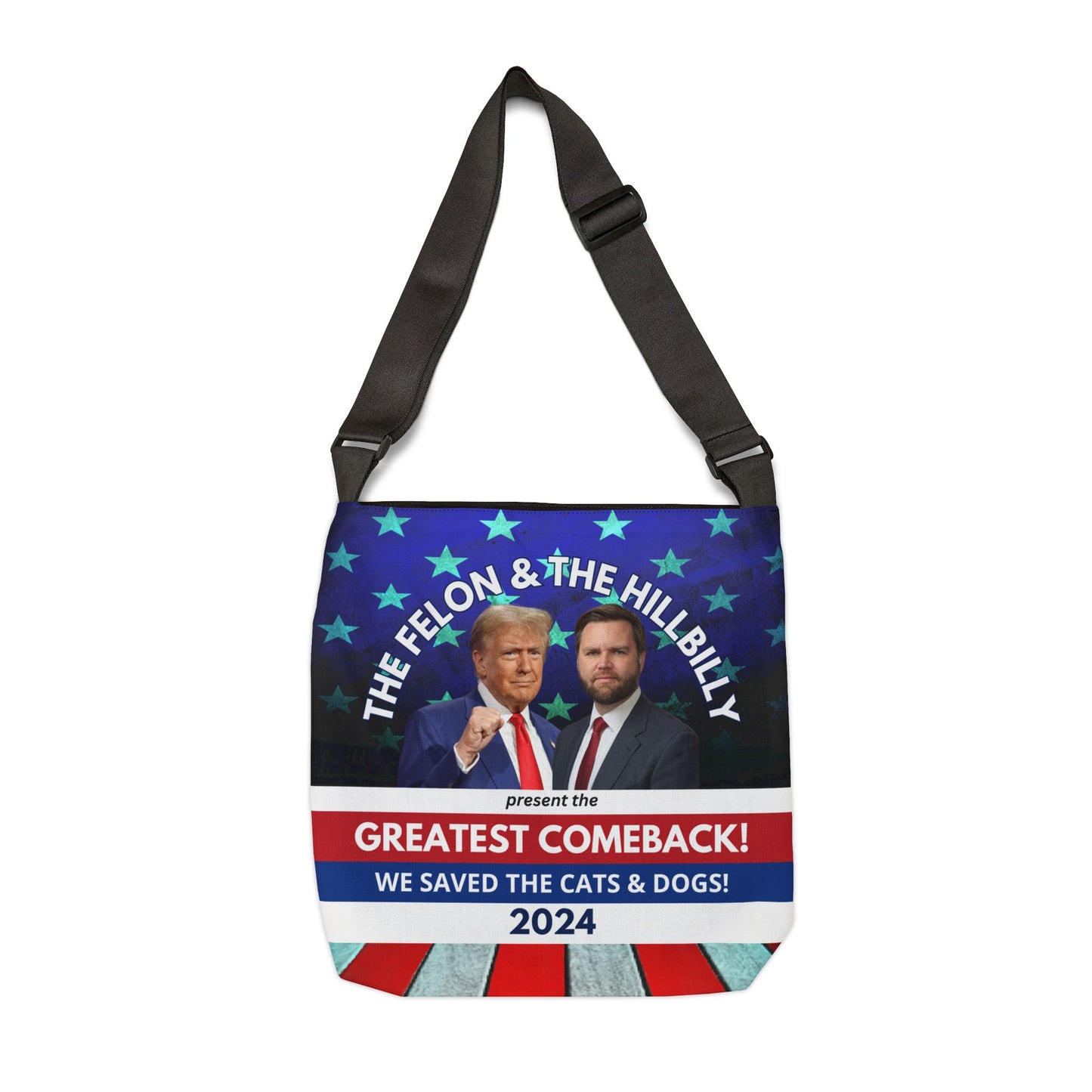 Felon & Hillbilly Greatest Comeback Adjustable Tote Bag