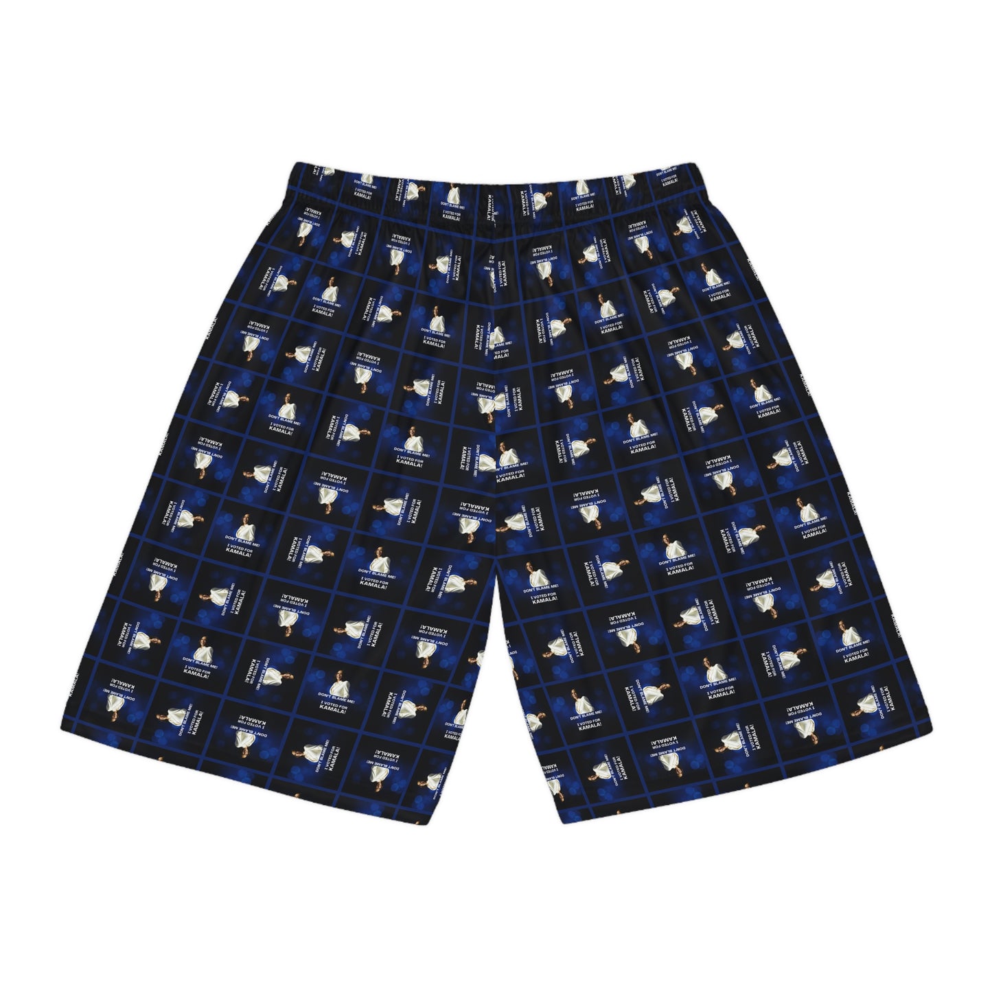 Stylish Basketball Shorts with Voted for Kamala Pattern