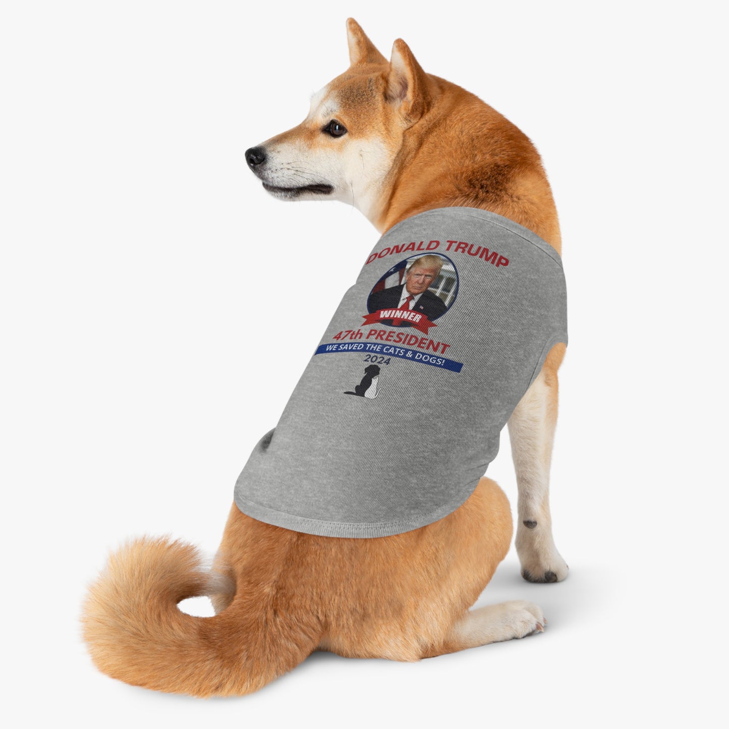 Trump - We Saved the Cats & Dogs Pet Tank Top