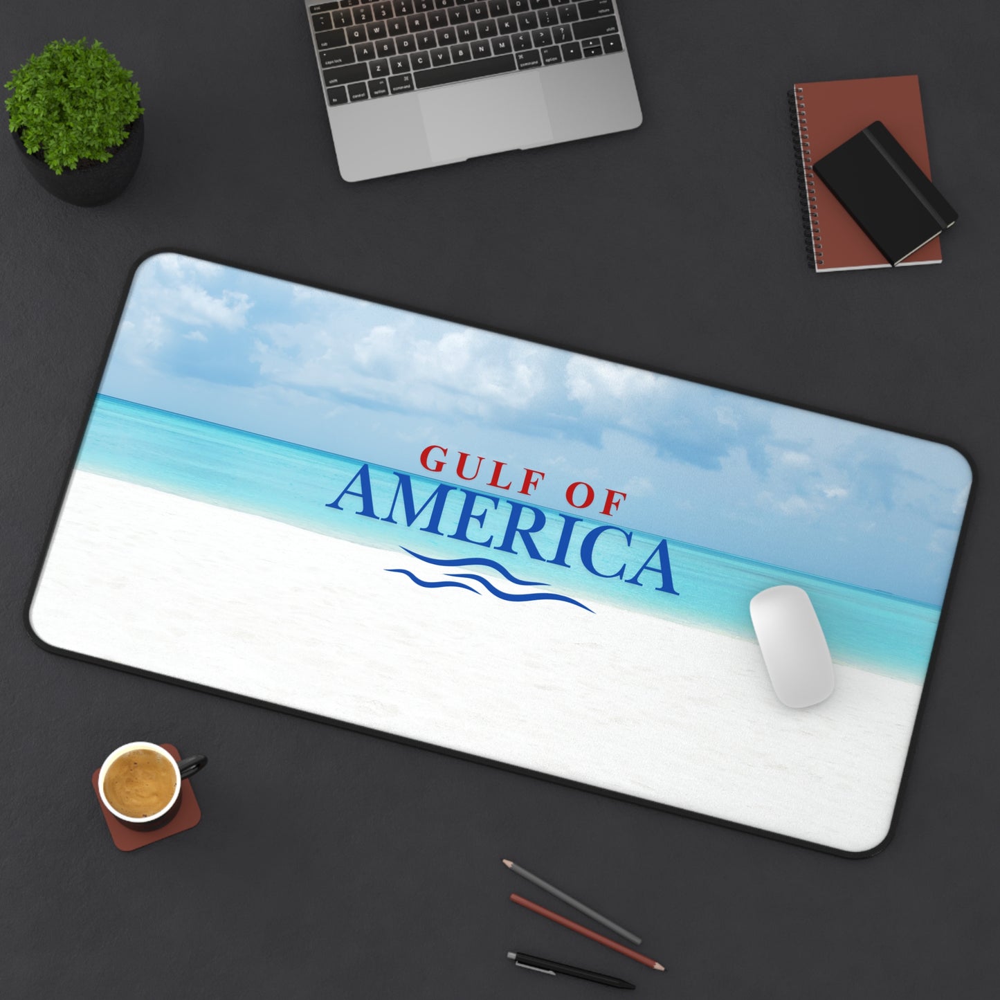 Gulf of America Desk Mat - Coastal Themed Office Decor