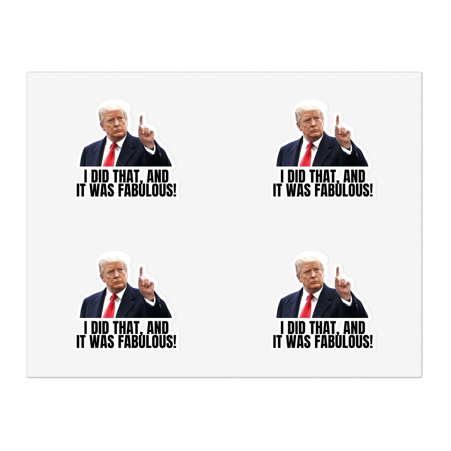 President-Inspired Sticker Sheet Bundle - 10 Fun, Colorful Stickers with Humor