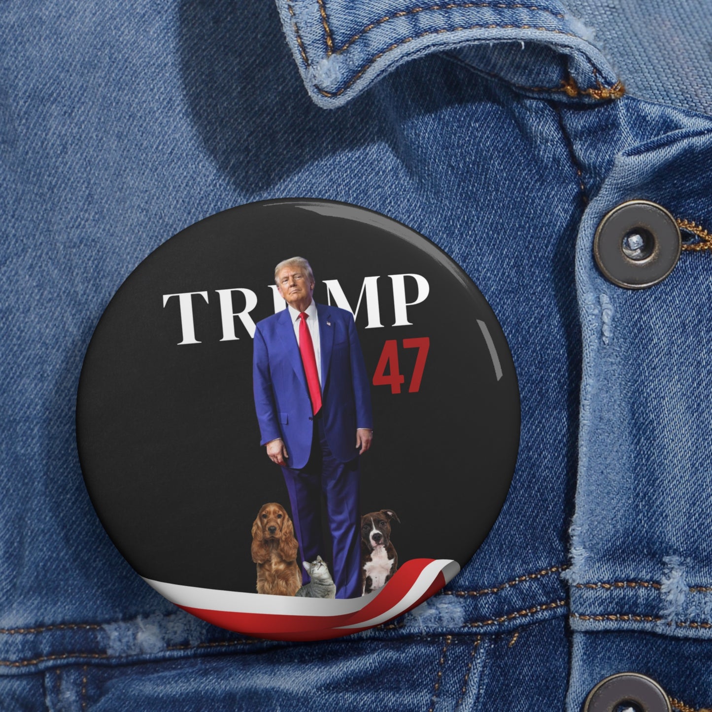 Trump 47 Pin Buttons