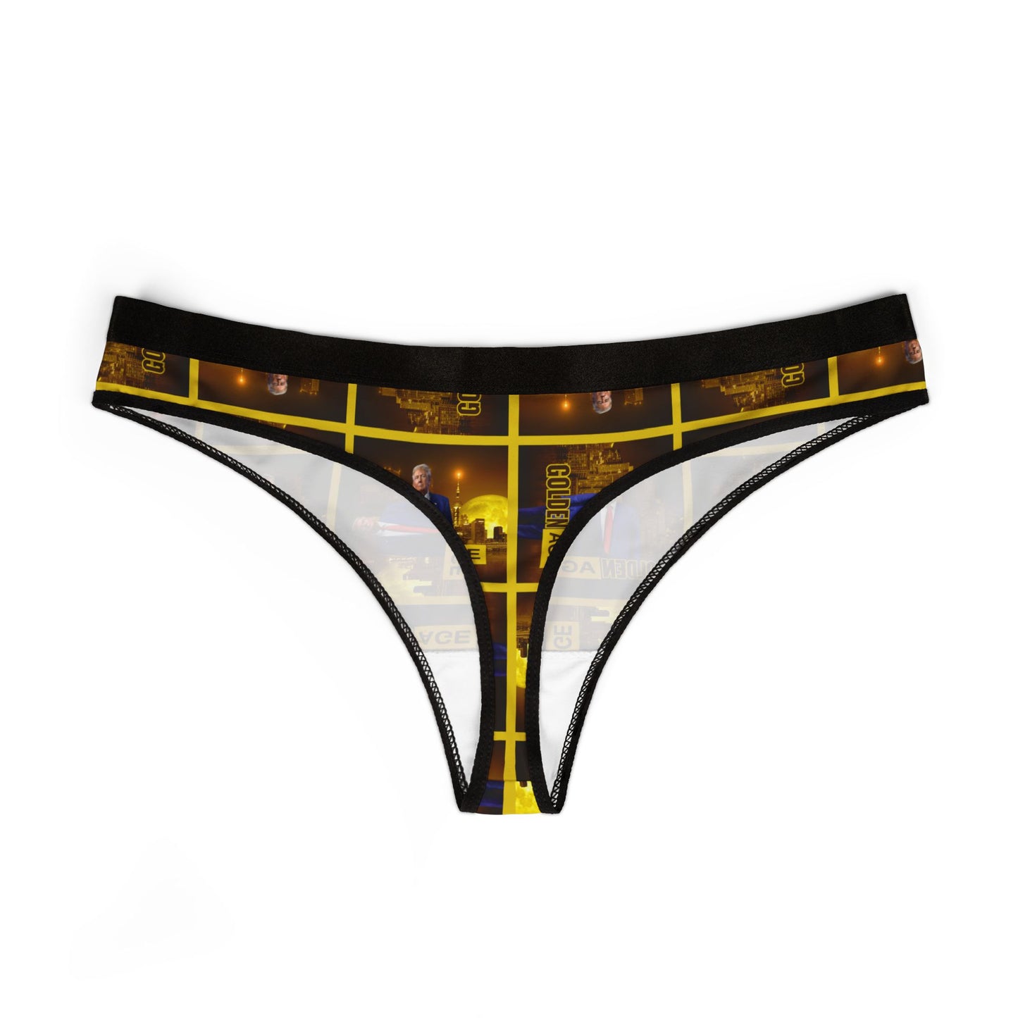 Trump Golden Age Pattern Women's Thongs