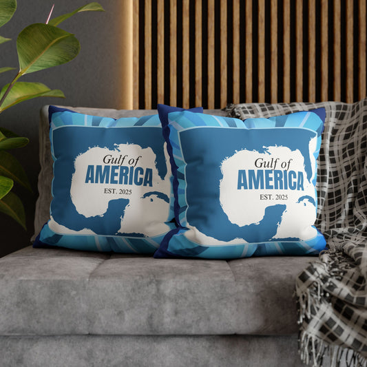 Gulf of America Faux Suede Pillowcase