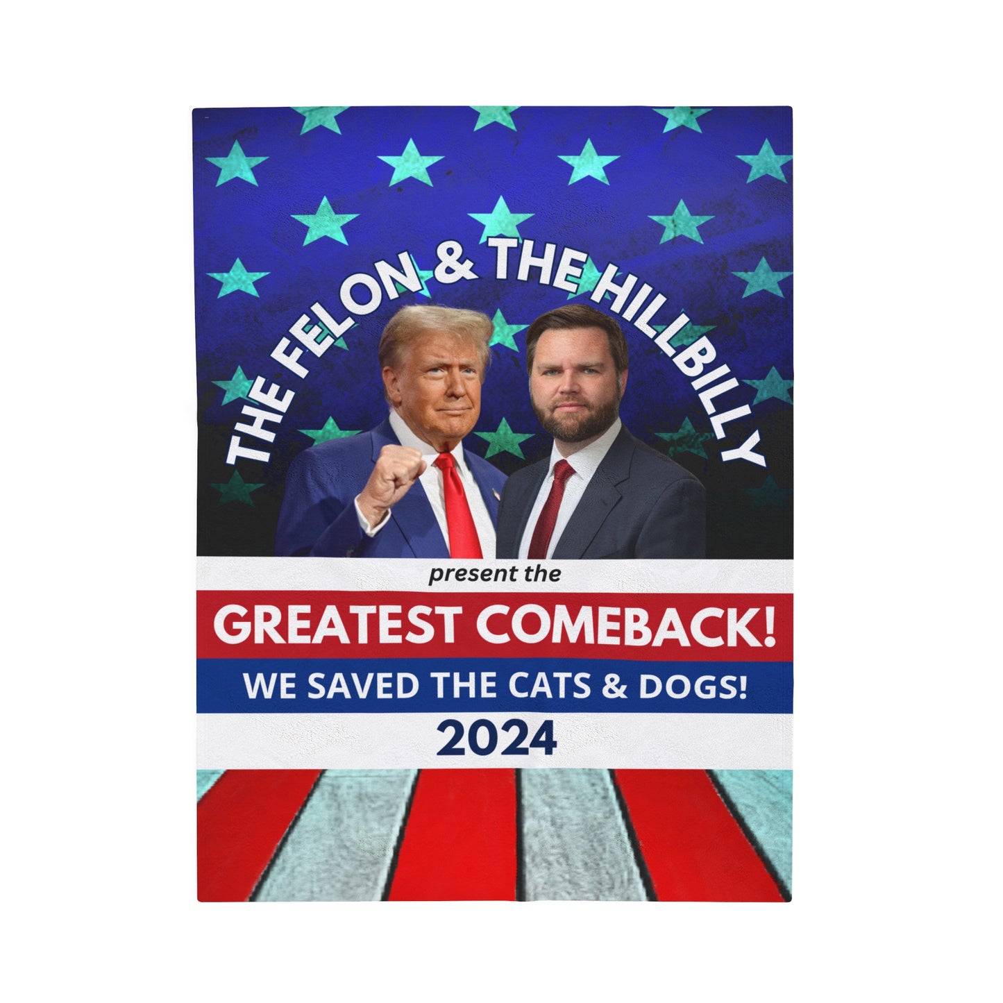 Felon & Hillbilly Greatest Comeback Velveteen Plush Blanket