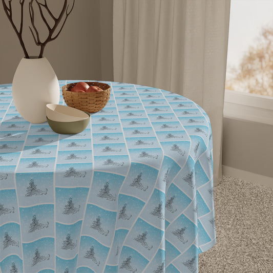 Abstract Kitty Christmas Tablecloth