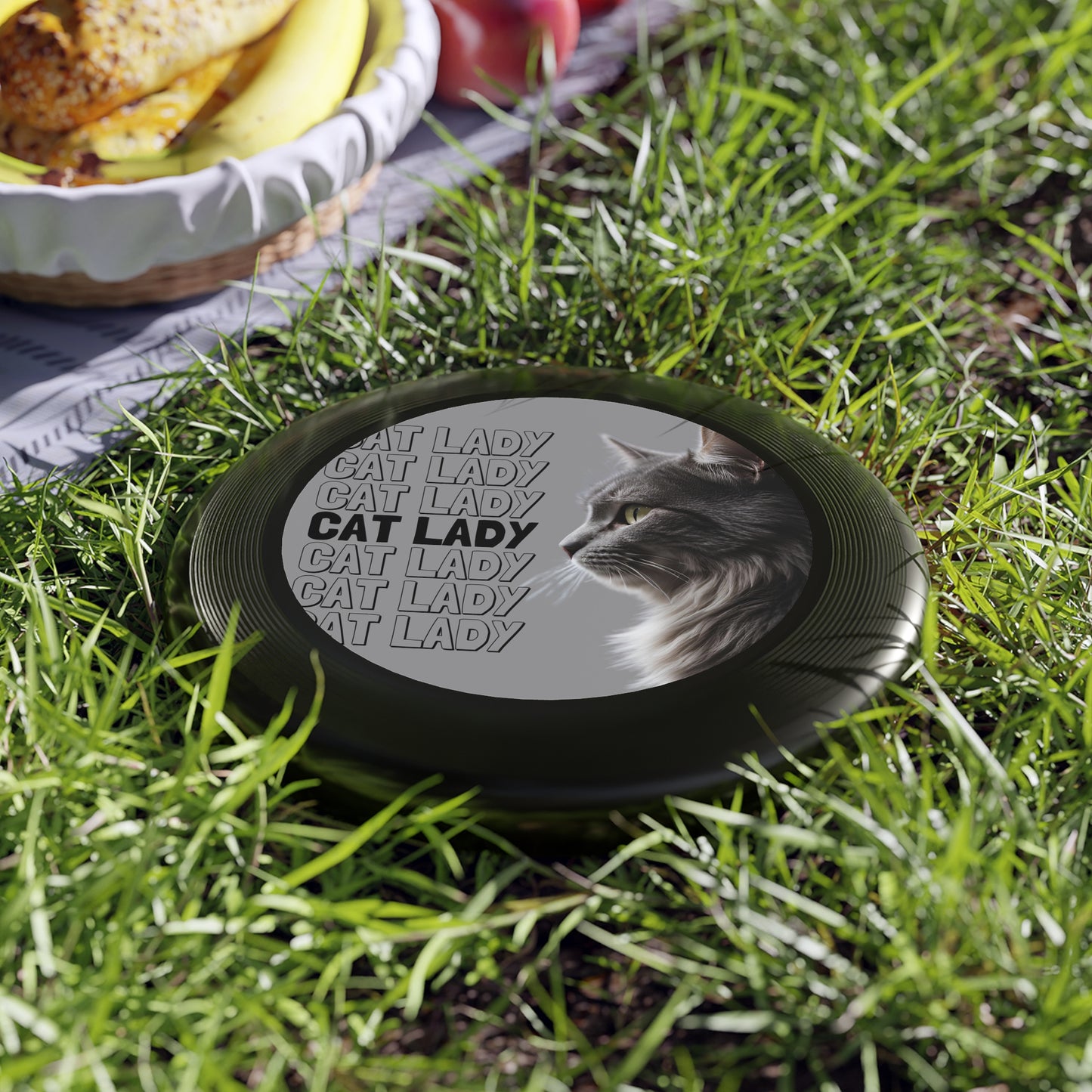 Cat Lady Frisbee - Fun Outdoor Flying Disc for Cat Lovers