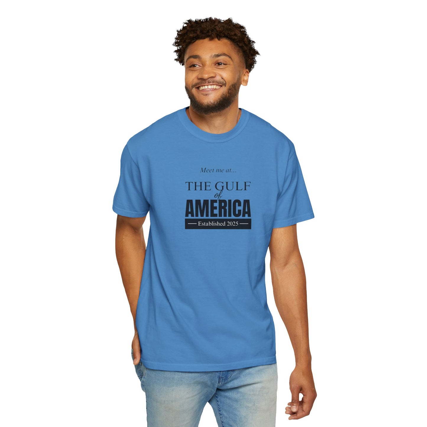 Gulf of America Unisex Garment-Dyed T-Shirt - Casual Summer Style