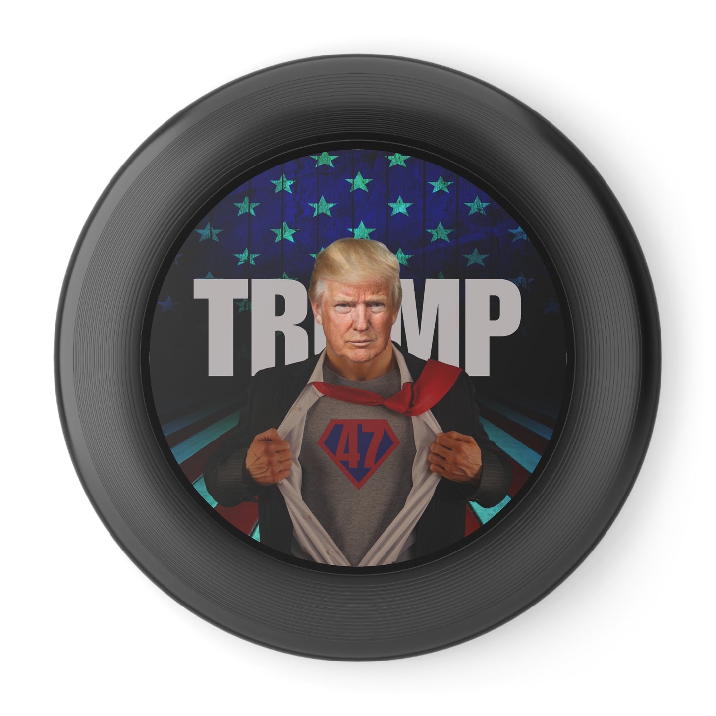 Trump Superhero Frisbee – Fun Outdoor Toy for Fans & Events