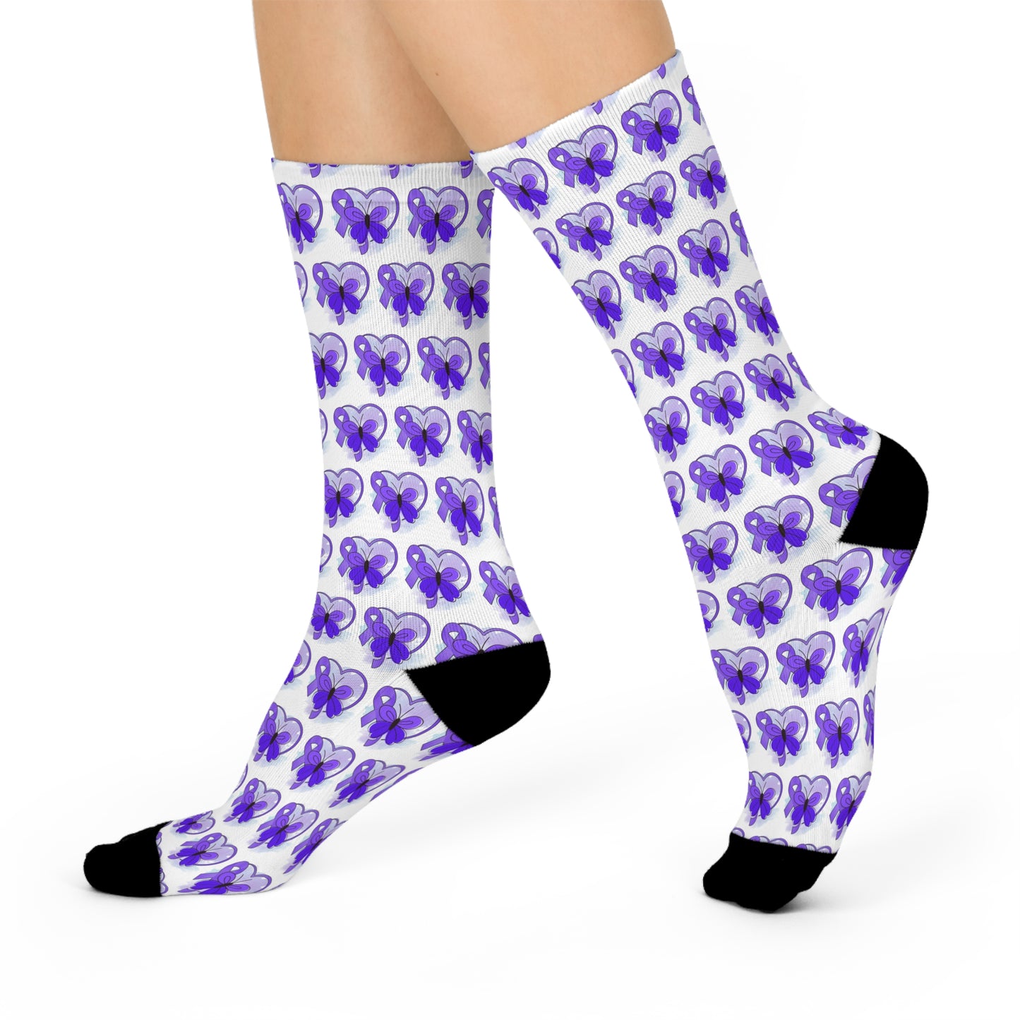 Epilepsy Awareness Cushioned Crew Socks