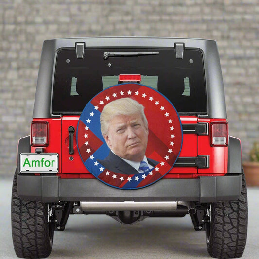 Trump Supporter Spare Tire Cover(Small)(15") Inkedjoy