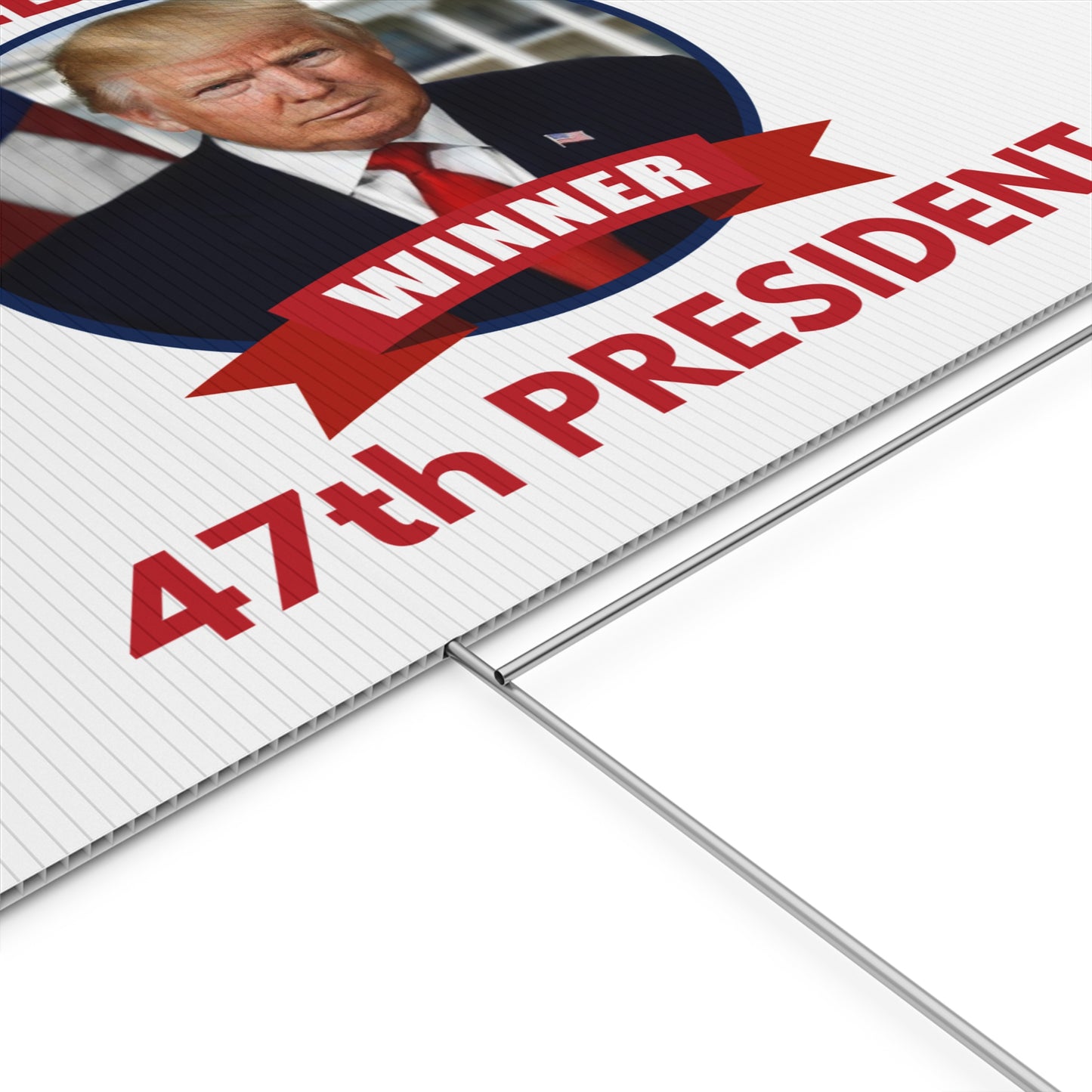 Patriotic Donald Trump Yard Sign - 47th President Winner Decoration