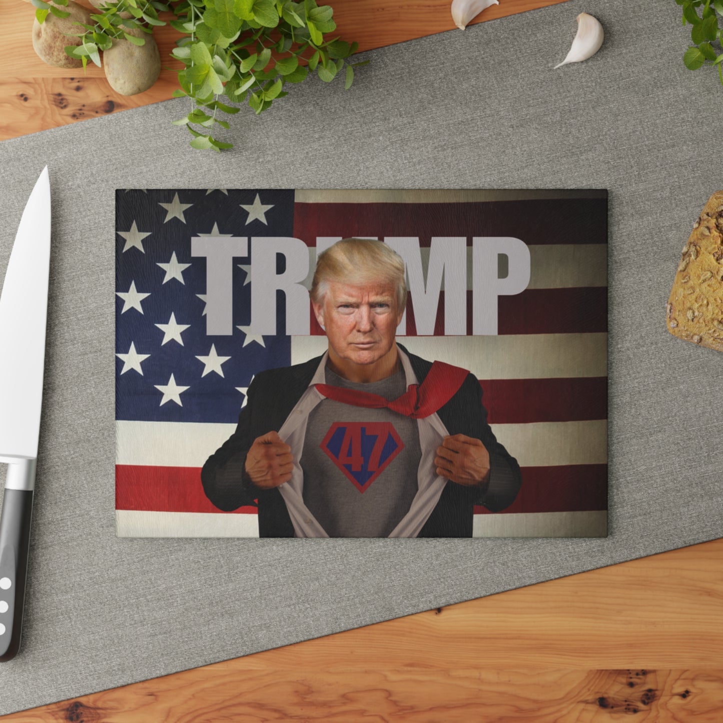 Trump 47 Glass Cutting Board