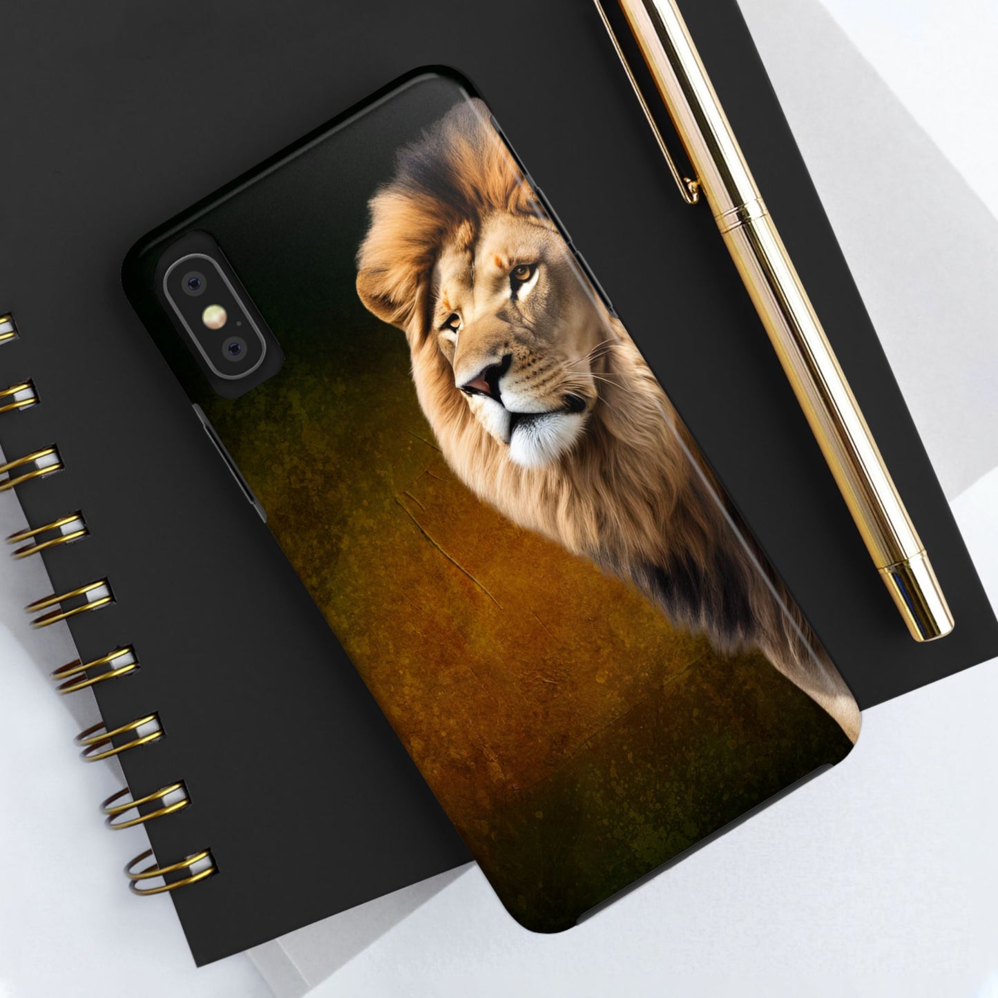 Majestic Lion Tough Phone Case - Durable Protection for Wildlife Lovers