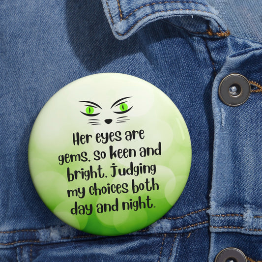 Judging Eyes Pin Buttons