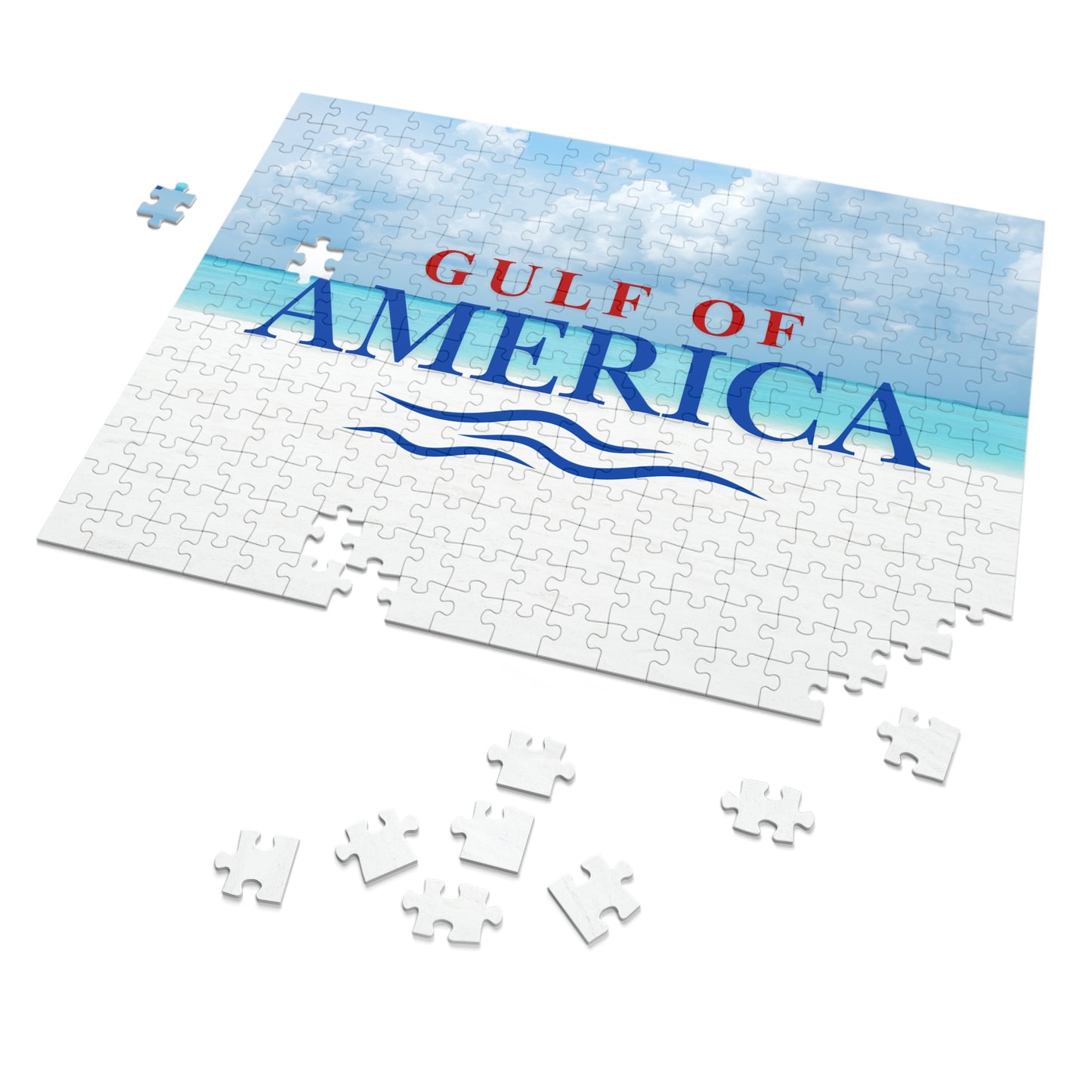 Gulf of America Jigsaw Puzzle with Tin