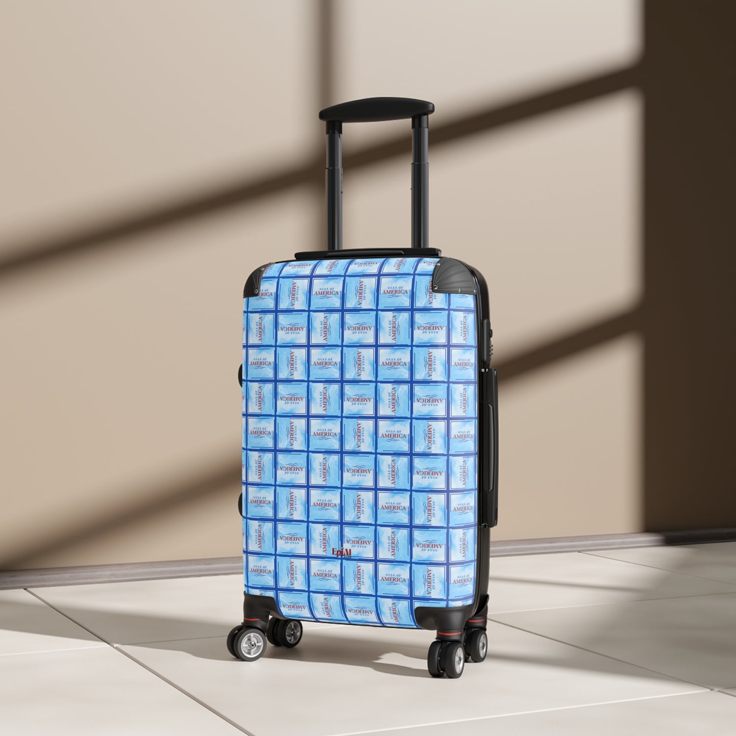 Gulf of America Patterned Suitcase