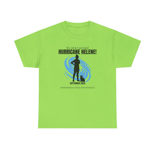 Hurricane Helene Survivor Unisex Heavy Cotton Tee