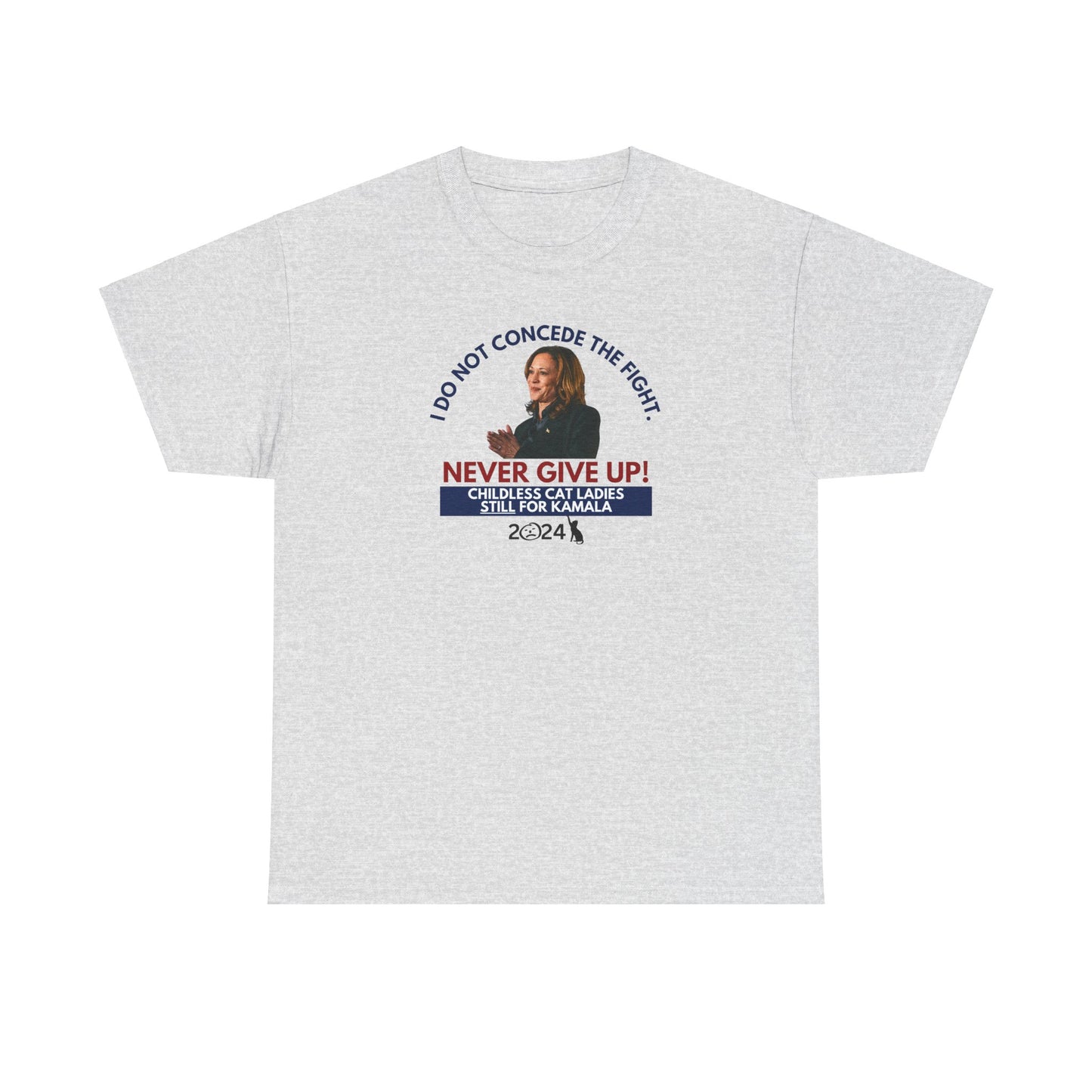 Never Give Up - Kamala Unisex Heavy Cotton Tee