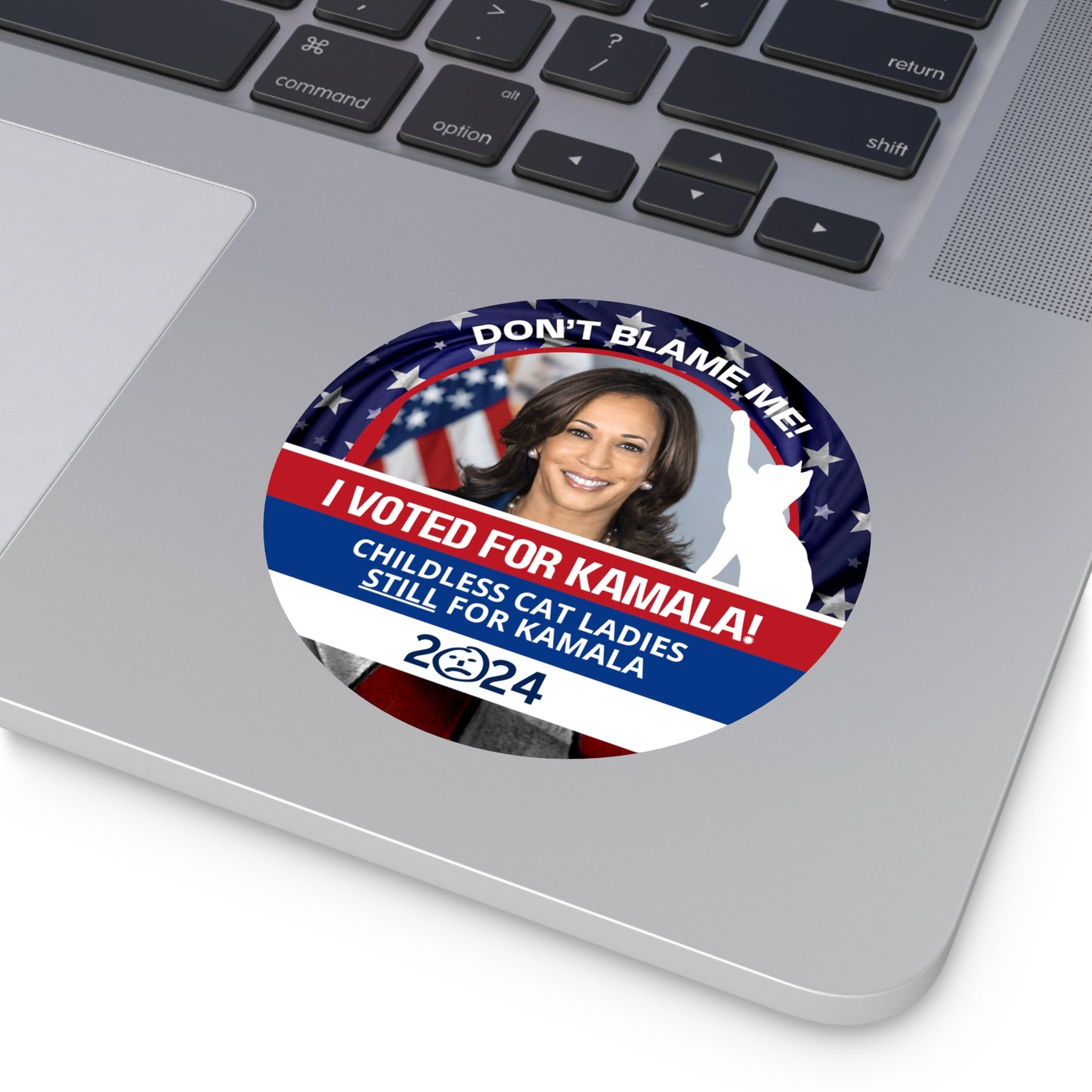 Don't Blame Me - Voted for Kamala Round Vinyl Stickers