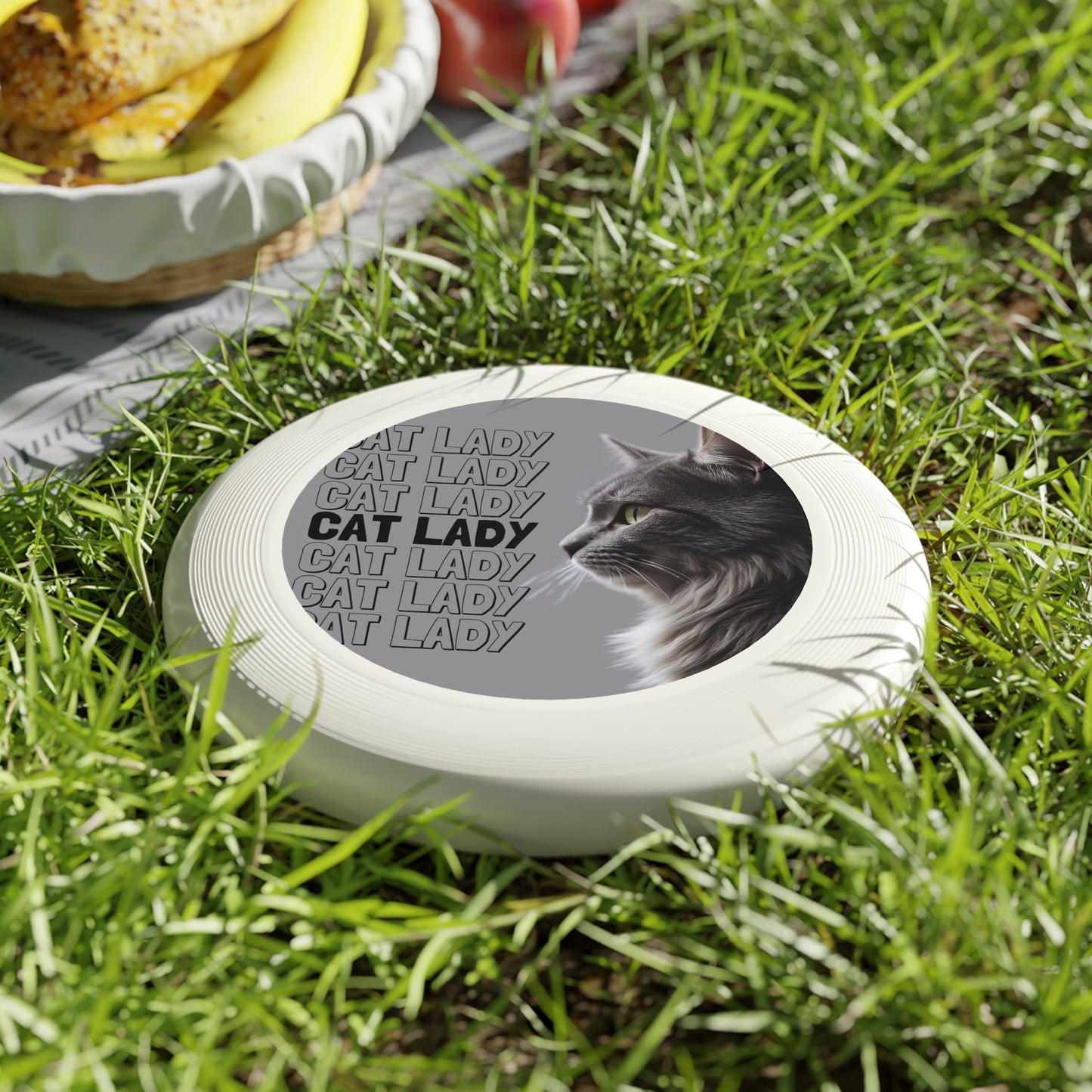 Cat Lady Frisbee - Fun Outdoor Flying Disc for Cat Lovers