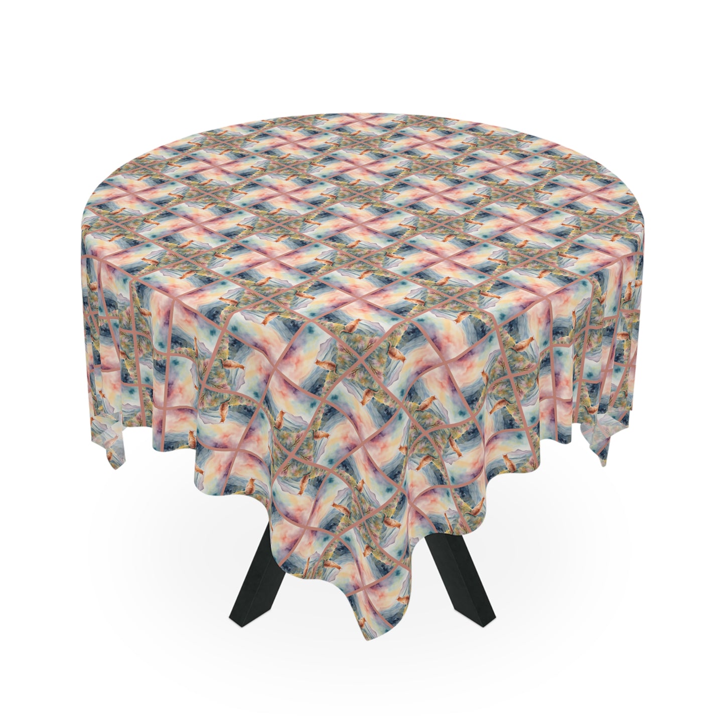 Watercolor Kitty Tablecloth