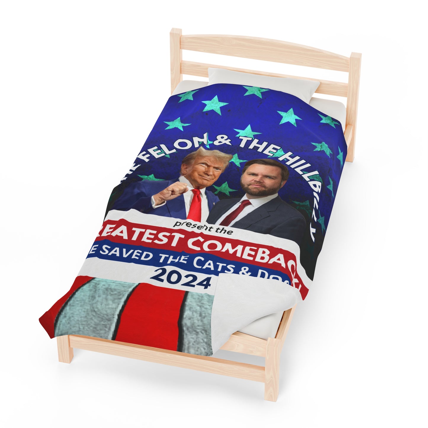 Felon & Hillbilly Greatest Comeback Velveteen Plush Blanket