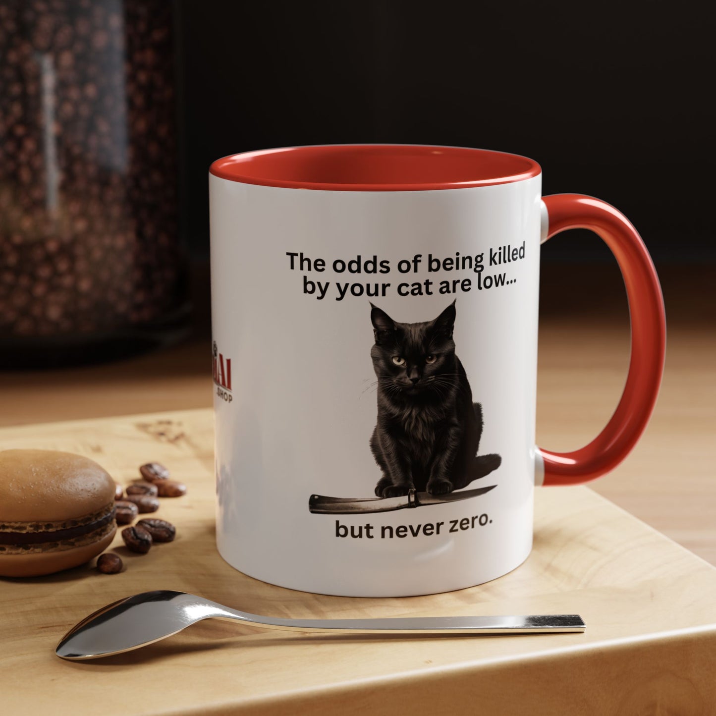 Killer Cat Odds Accent Coffee Mug (11, 15oz)