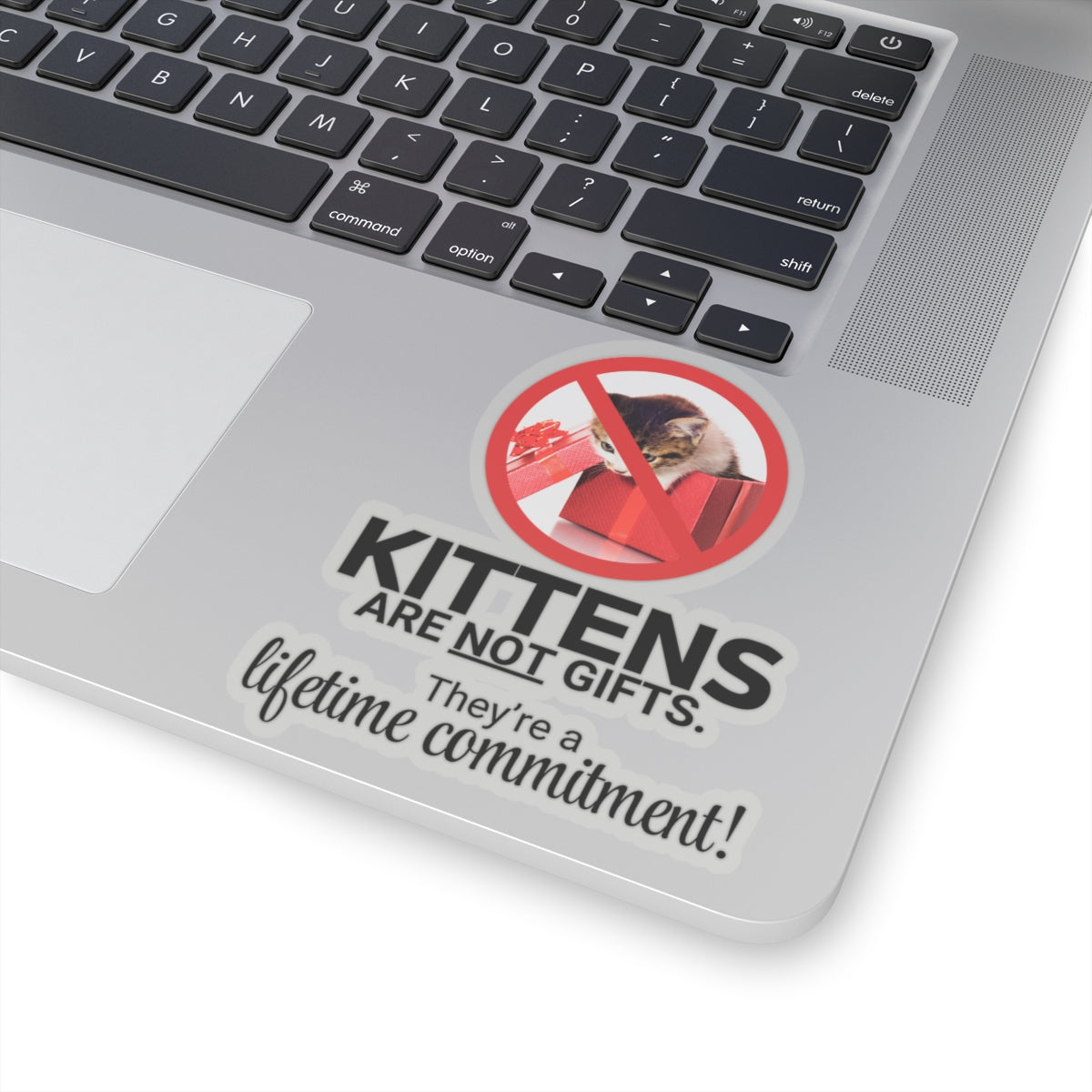 Kittens Are Not Gifts Kiss-Cut Stickers