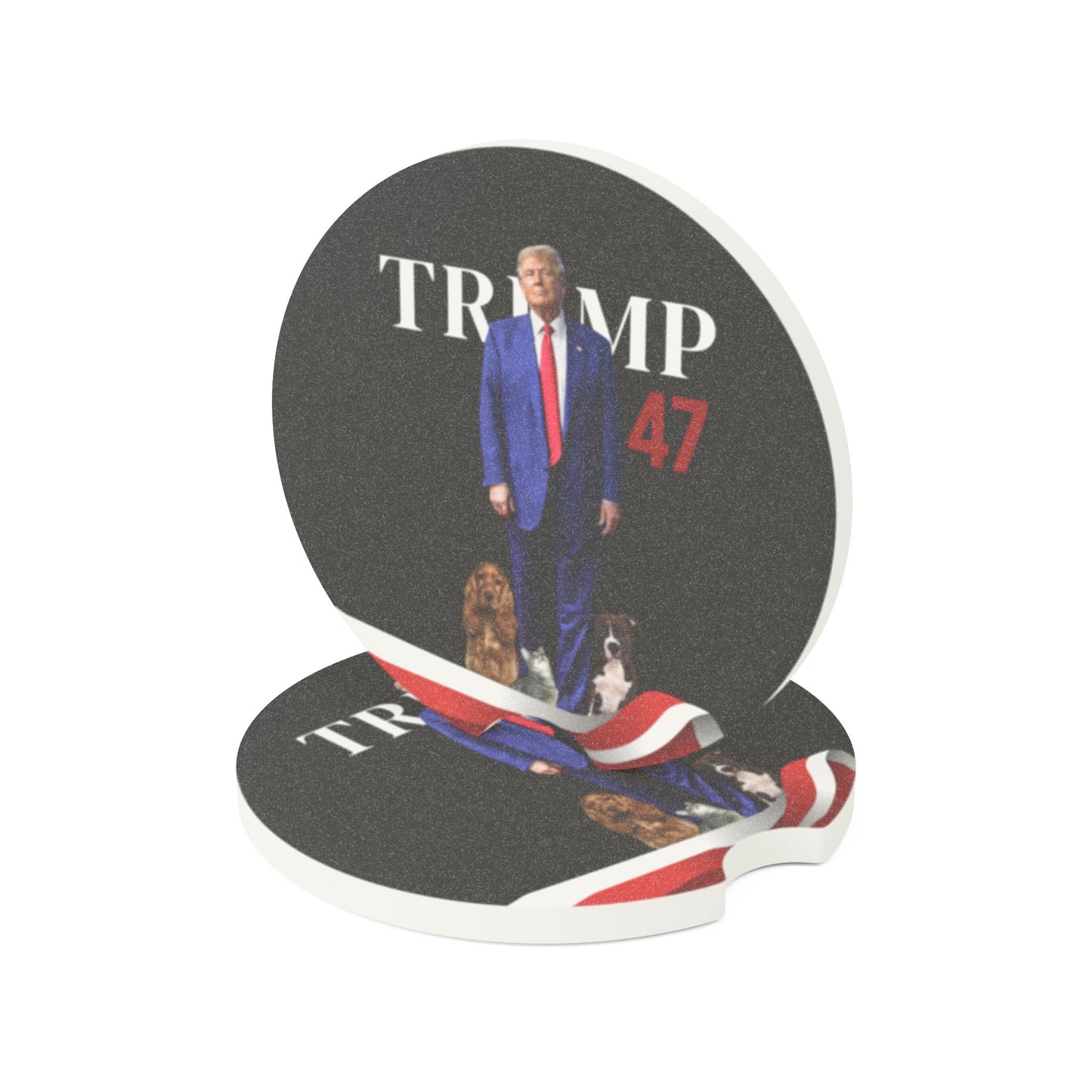 Trump 47 Soapstone Car Coaster