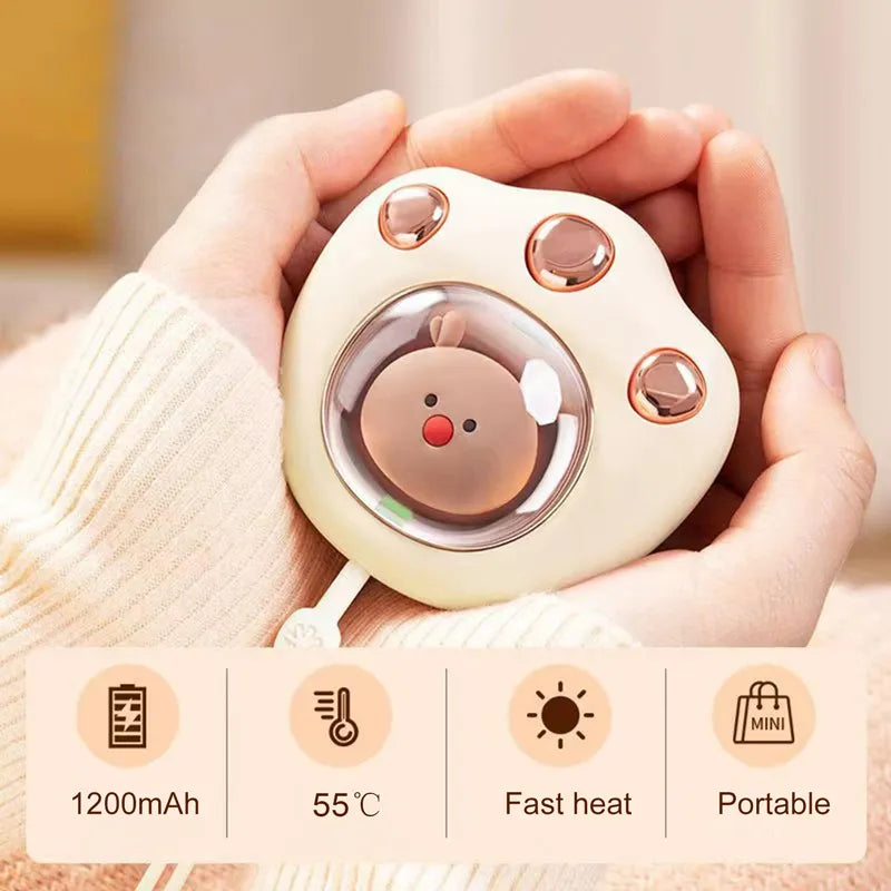 Mini Electric Hand Warmer Cat Paw