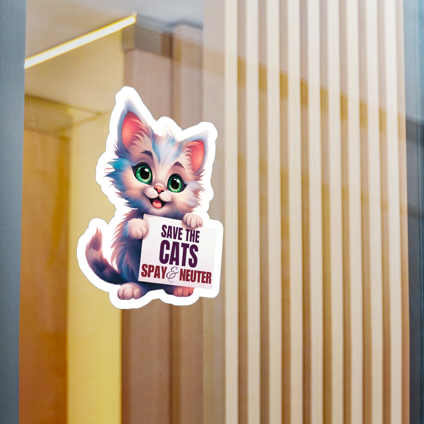 Save the Cats Kiss-Cut Vinyl Decals