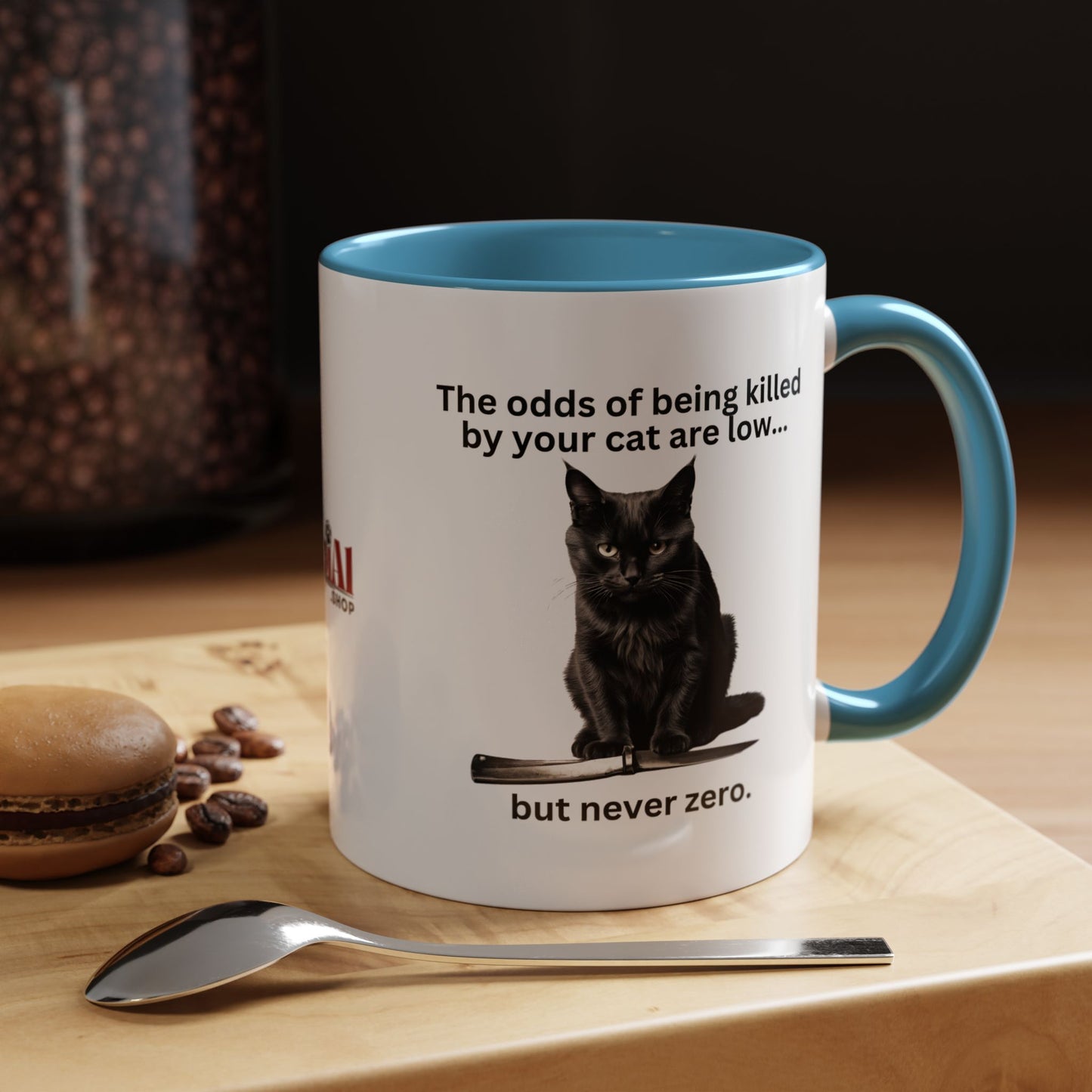 Killer Cat Odds Accent Coffee Mug (11, 15oz)